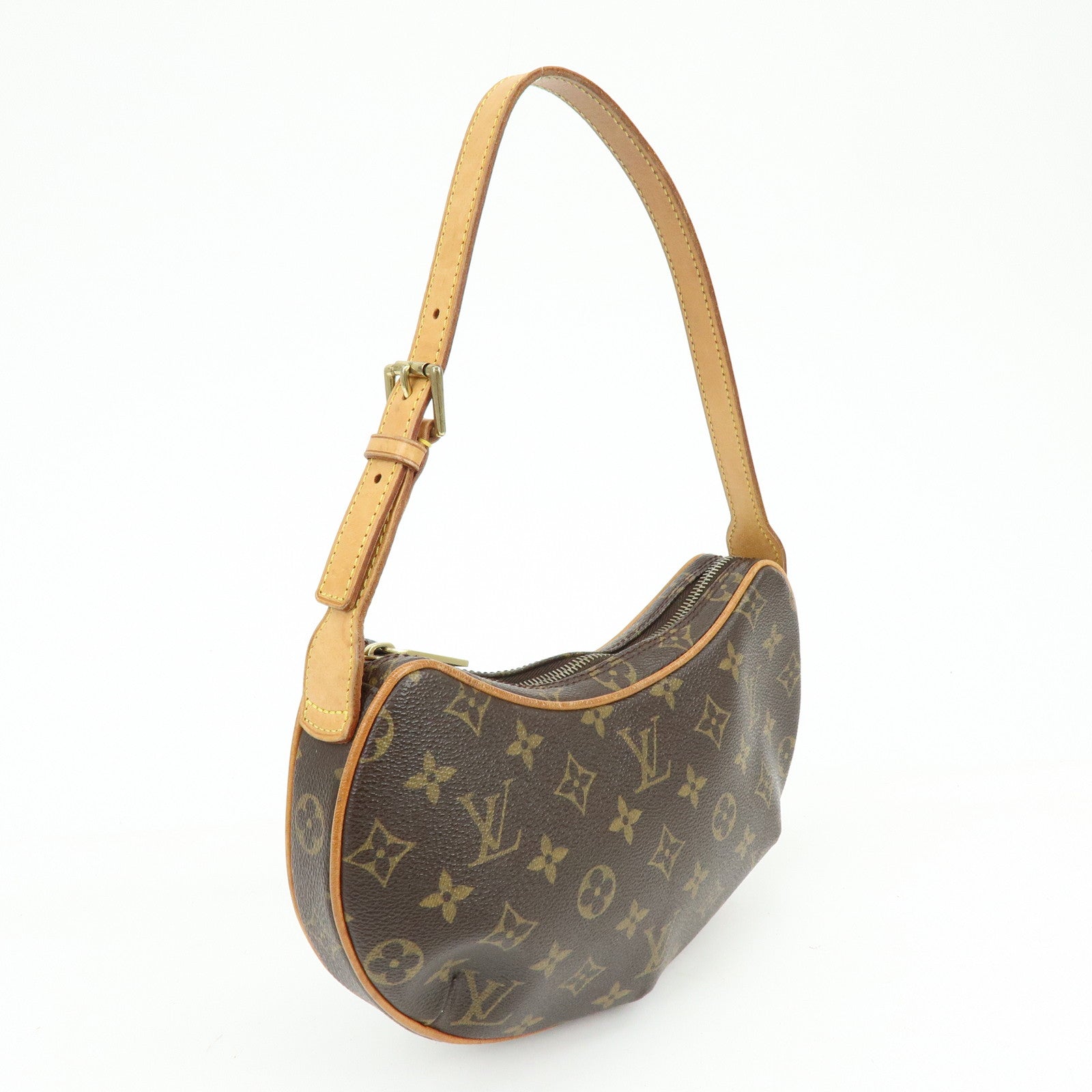 Louis Vuitton Monogram Pochette Croissant Shoulder Hand Bag M51510