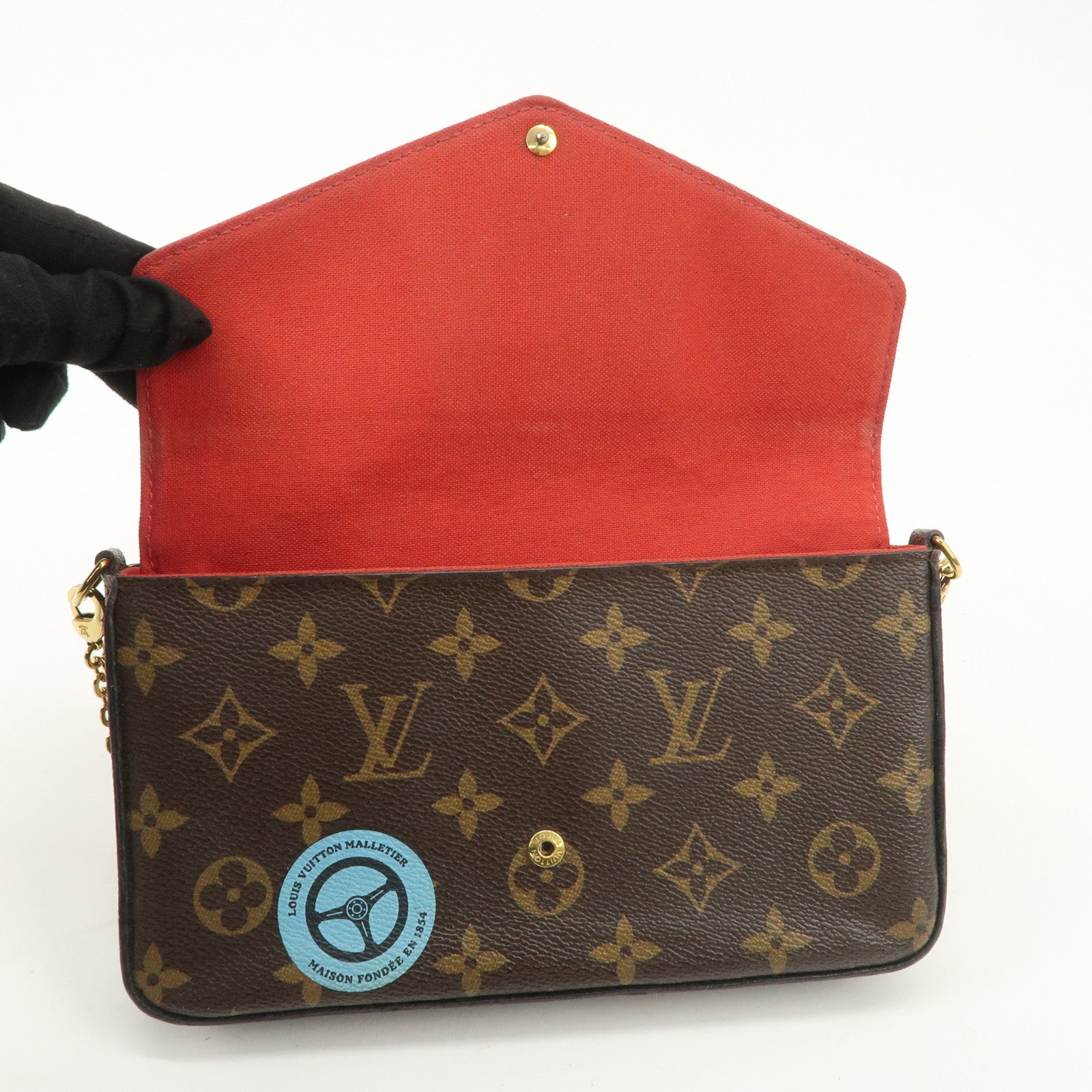 Louis Vuitton Monogram Pochette Felicie My World Tour Brown M62145