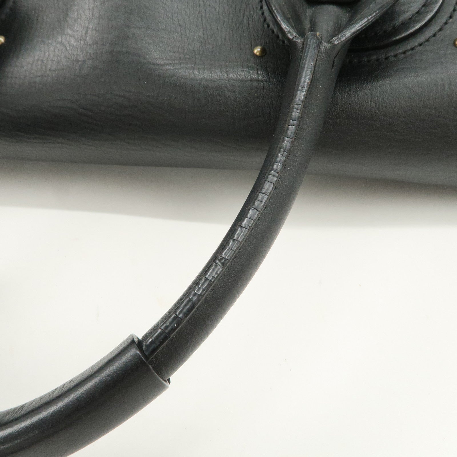 Chloe Paddington Leather Hand Bag Shoulder Bag Black