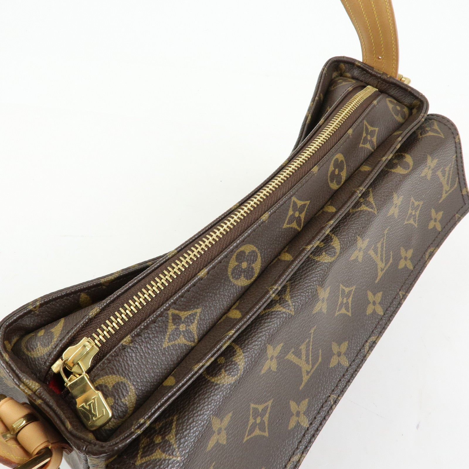 Louis Vuitton Monogram Vivacite Shoulder Bag Hand Bag Brown M51164