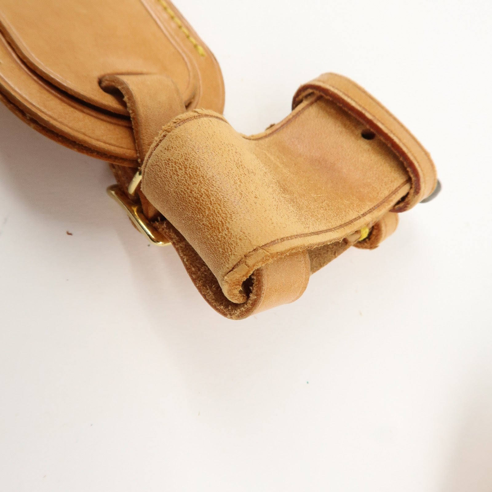 Louis Vuitton Set of 10 Leather Name Tag & Poignet Natural Used
