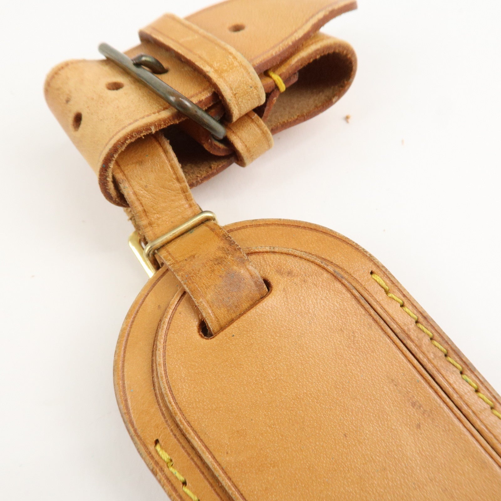 Louis Vuitton Set of 10 Leather Name Tag & Poignet Natural Used