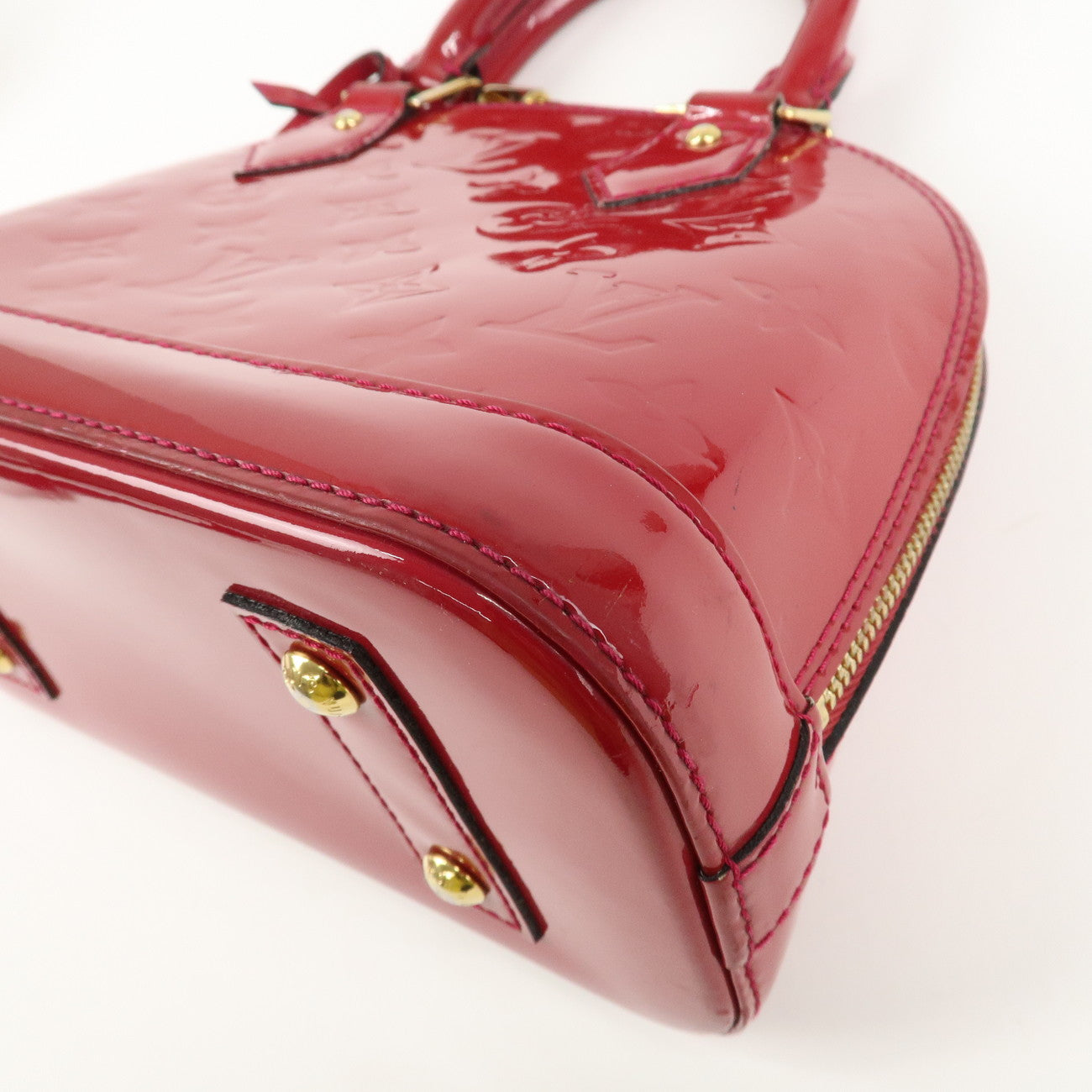 Louis Vuitton Monogram Vernis Alma BB 2Way Bag Rose Indien M91771 Used