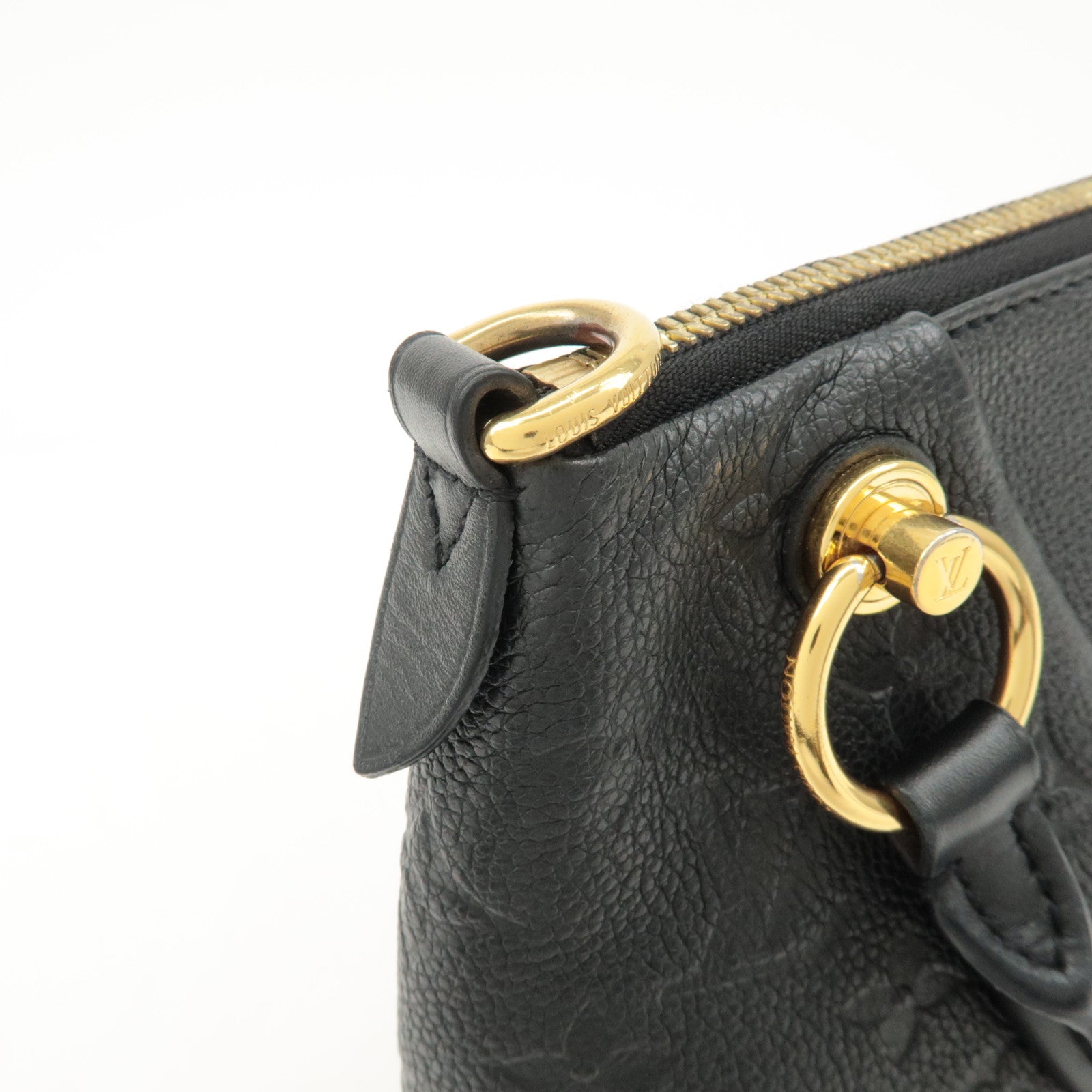 Louis Vuitton Monogram Empreinte Leather V Tote BB Noir M44937 Used