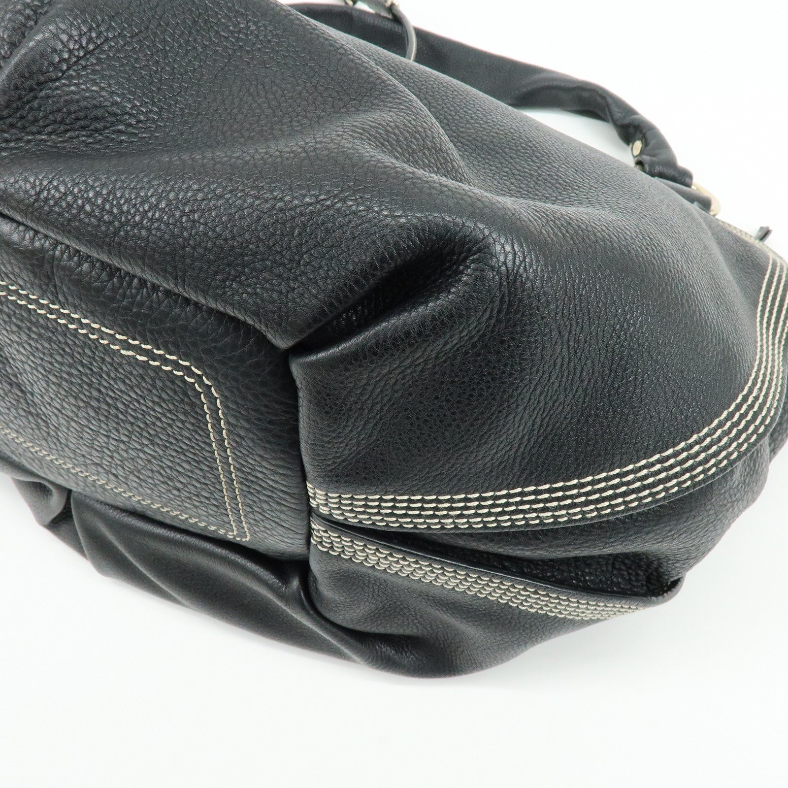 CELINE Leather Bittersweet Shoulder Bag Hand Bag Black