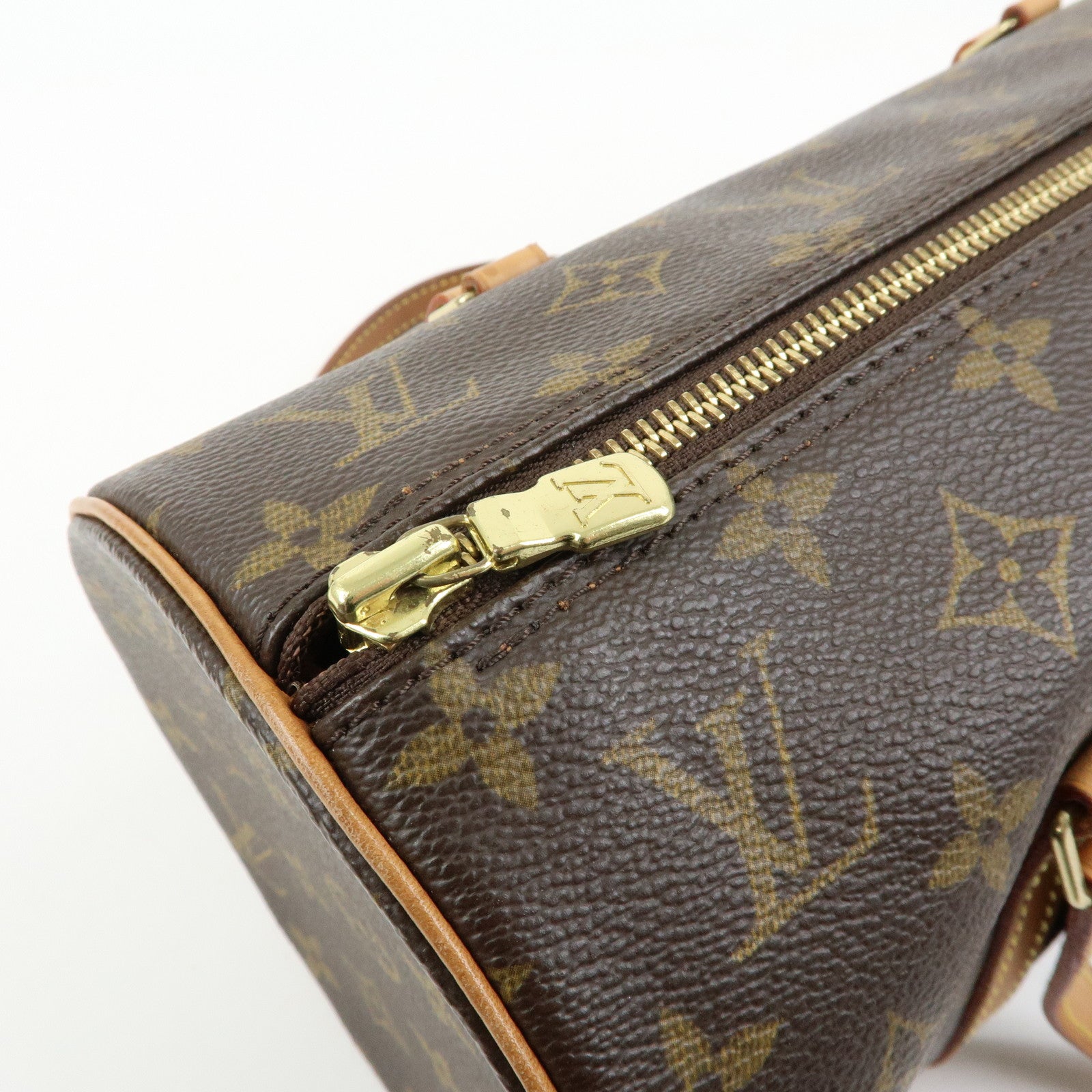 Louis Vuitton Monogram Papillon 30 Hand Bag Brown M51385