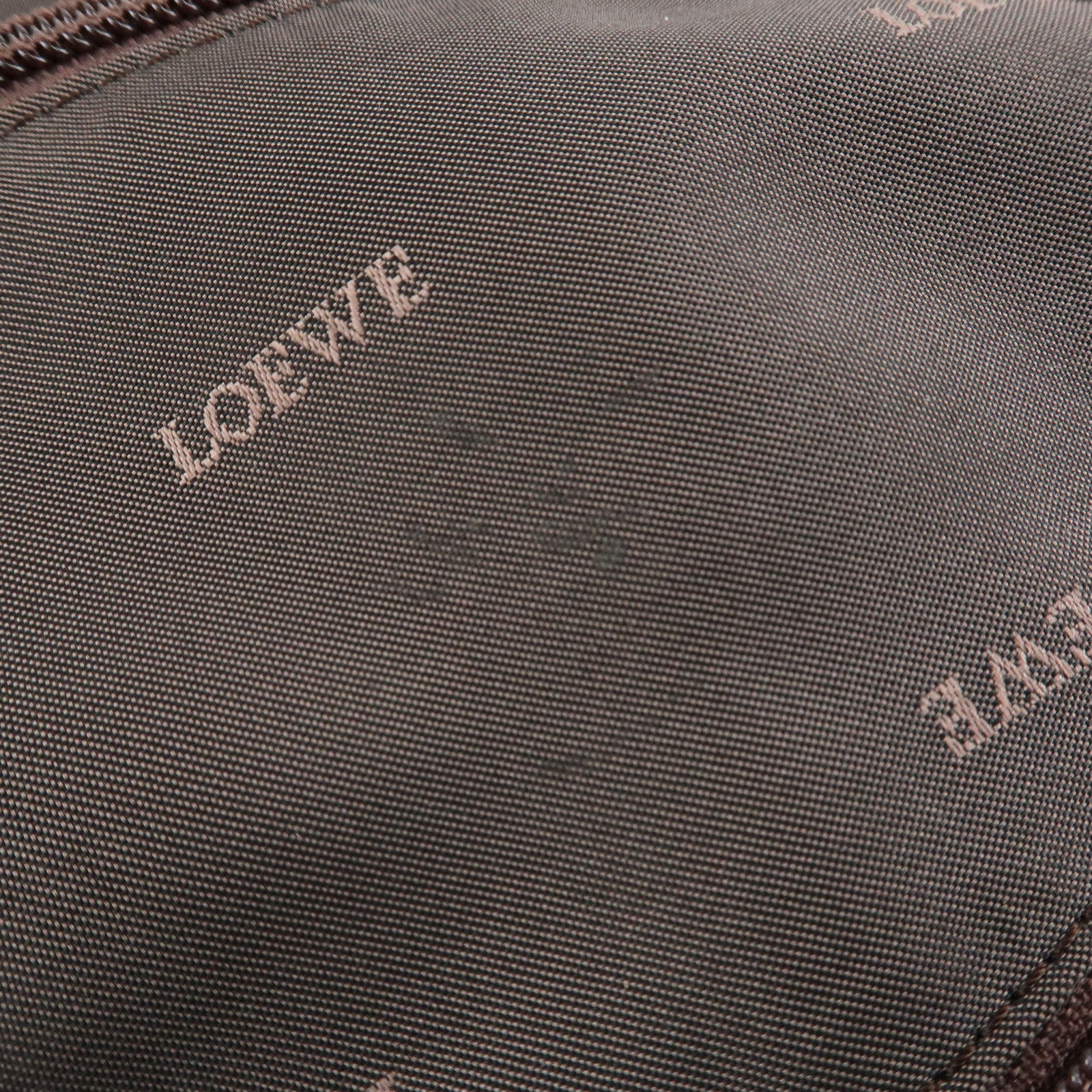 LOEWE Anagram Nappa Aire Leather Hand Bag Tote Bag Gold Used