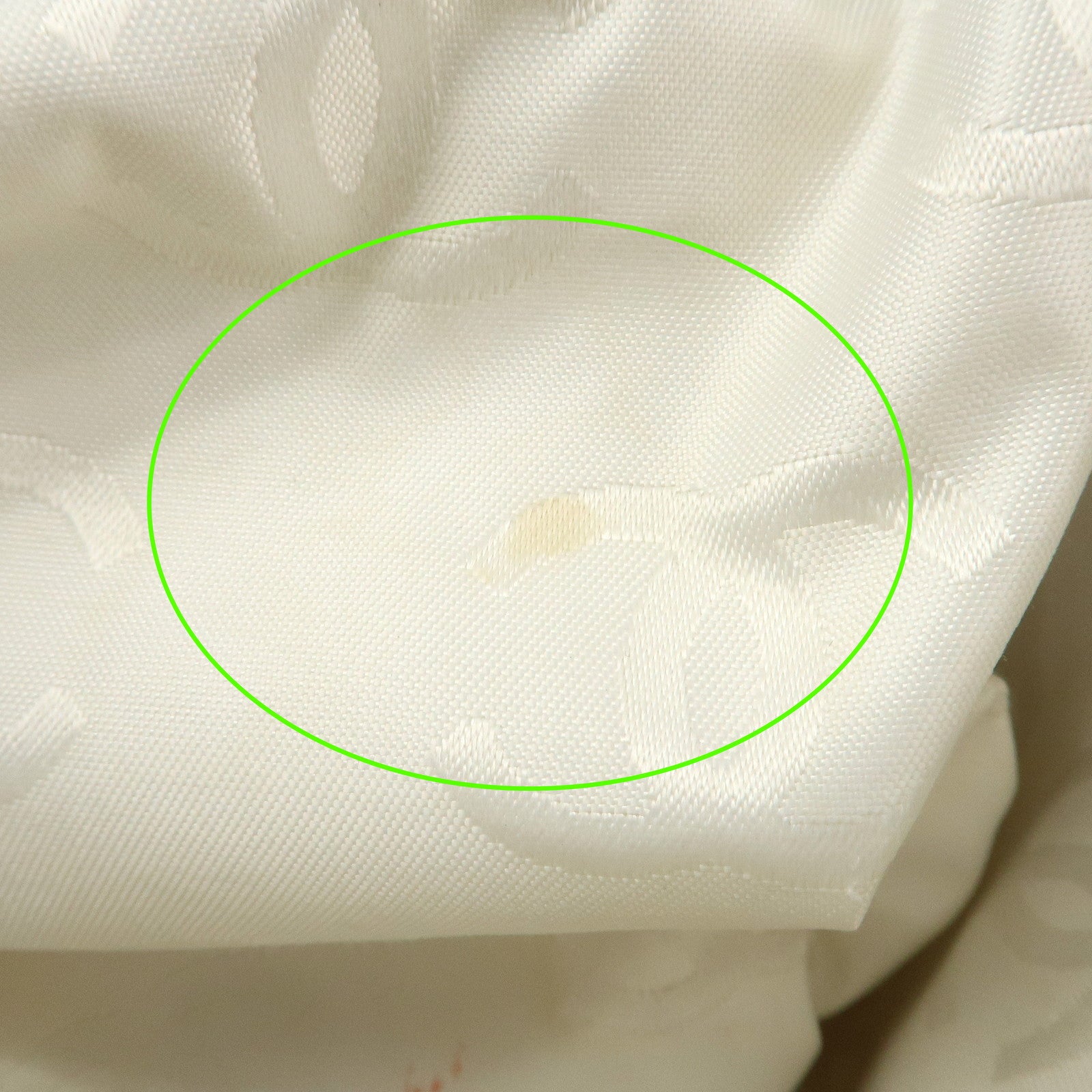 CHANEL COCO Mark Leather Wood Chain Shoulder Bag Off White 18MB096