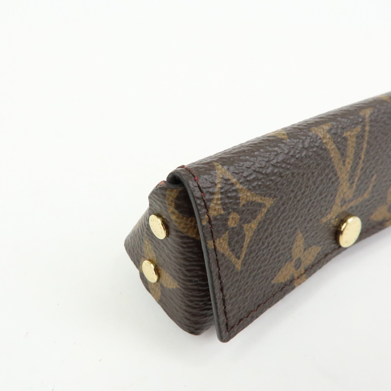 Louis Vuitton Monogram Pochette Rivette Lip Case Fushia M61473