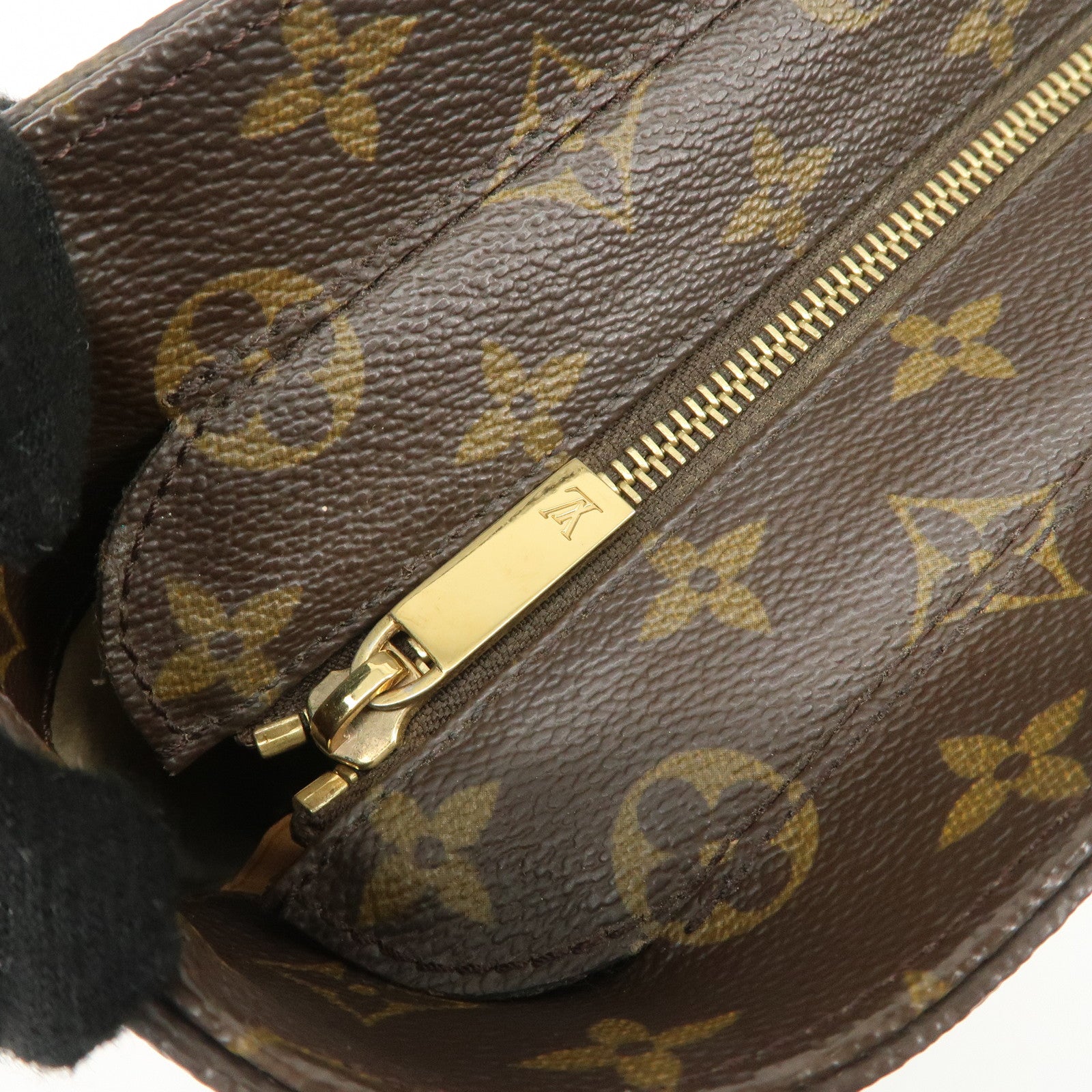Louis Vuitton Monogram Luco Tote Bag Hand Bag Brown M51155 Used