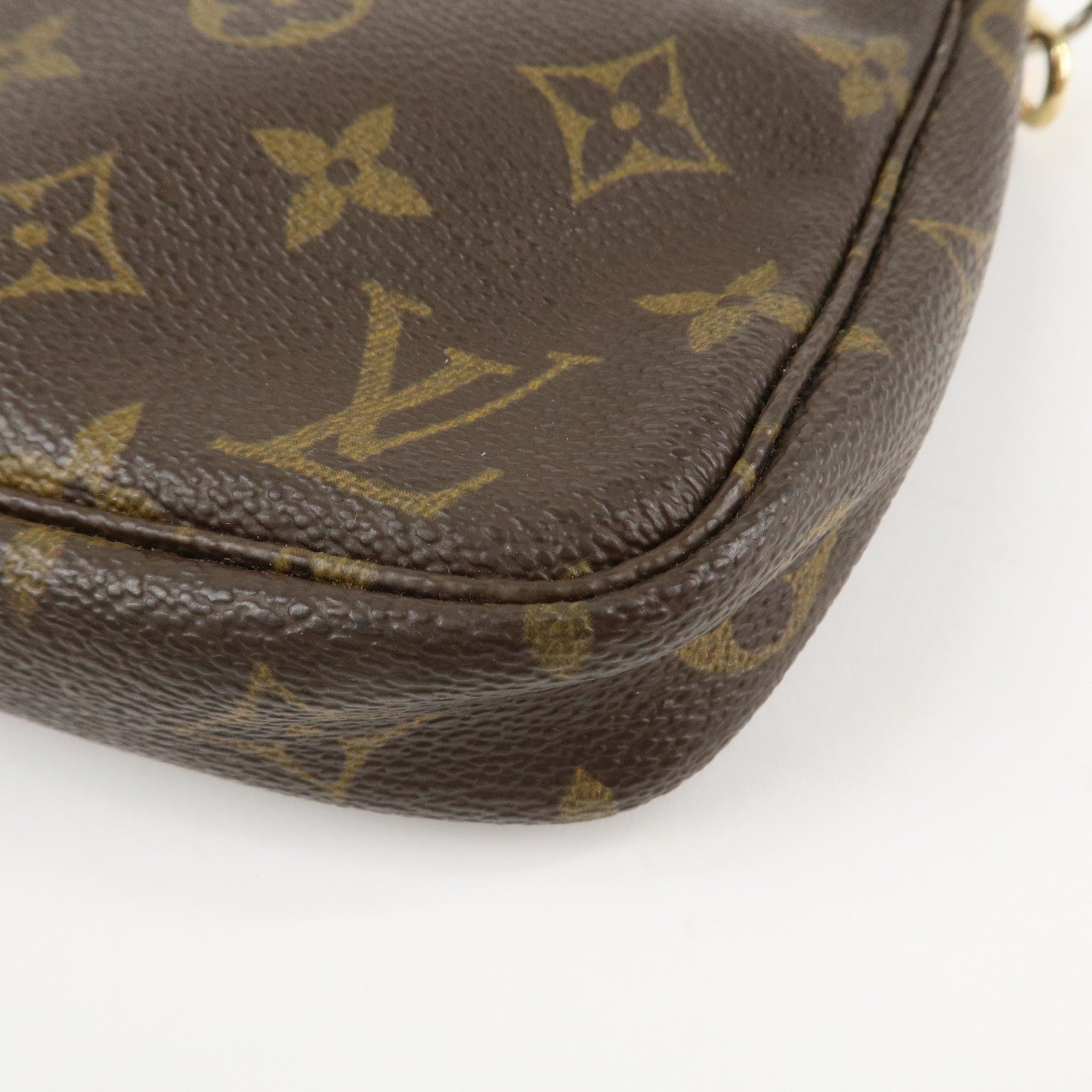 Louis Vuitton Monogram Pochette Accessoires Hand Bag M51980 Used