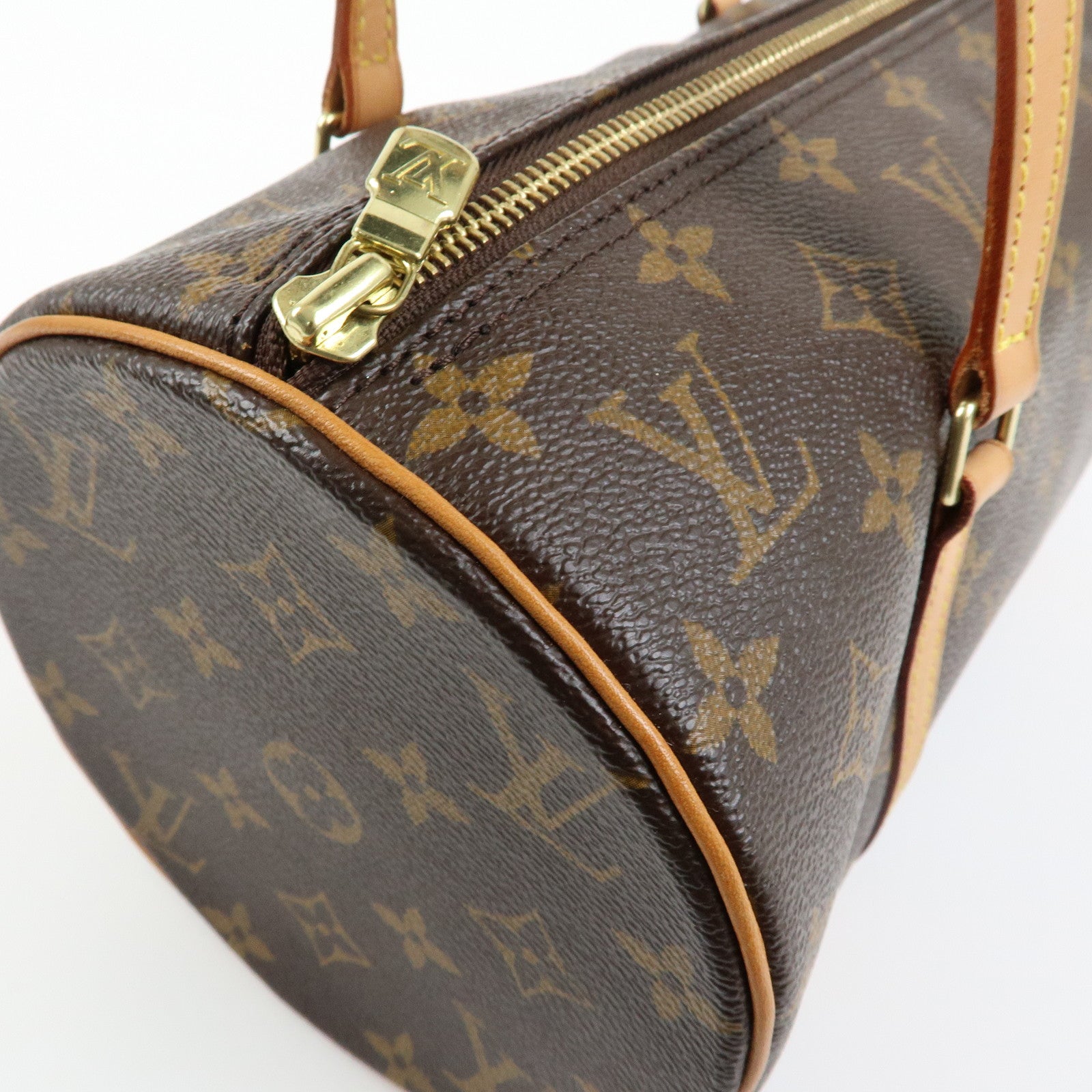 Louis Vuitton Monogram Papillon 30 Hand Bag Brown M51385