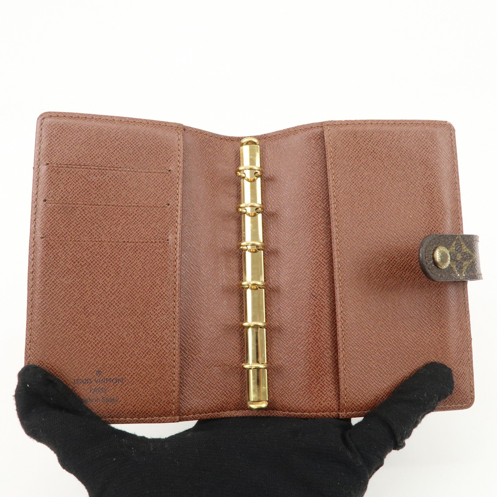 Louis Vuitton Monogram Panda Agenda PM Planner Cover Brown R20011 Used