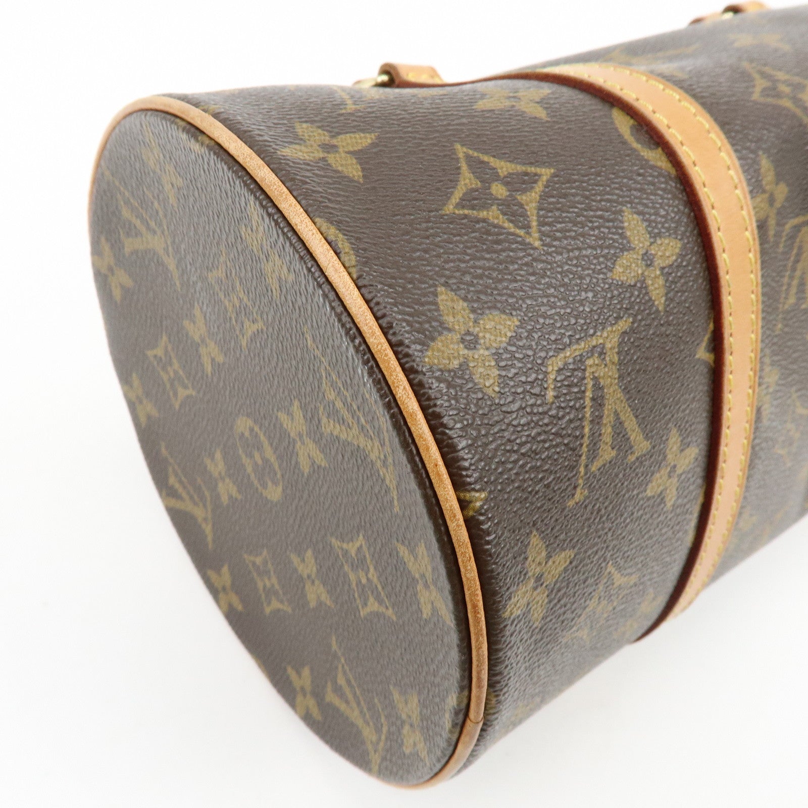 Louis Vuitton Monogram Papillon 30 Hand Bag Brown M51385
