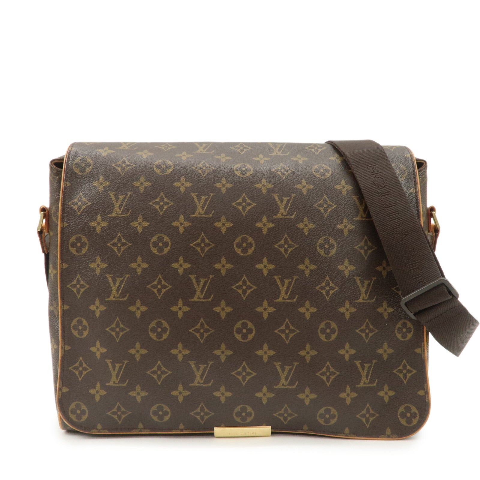 Louis Vuitton Monogram Abbesses Messenger Shoulder Bag Brown M45257