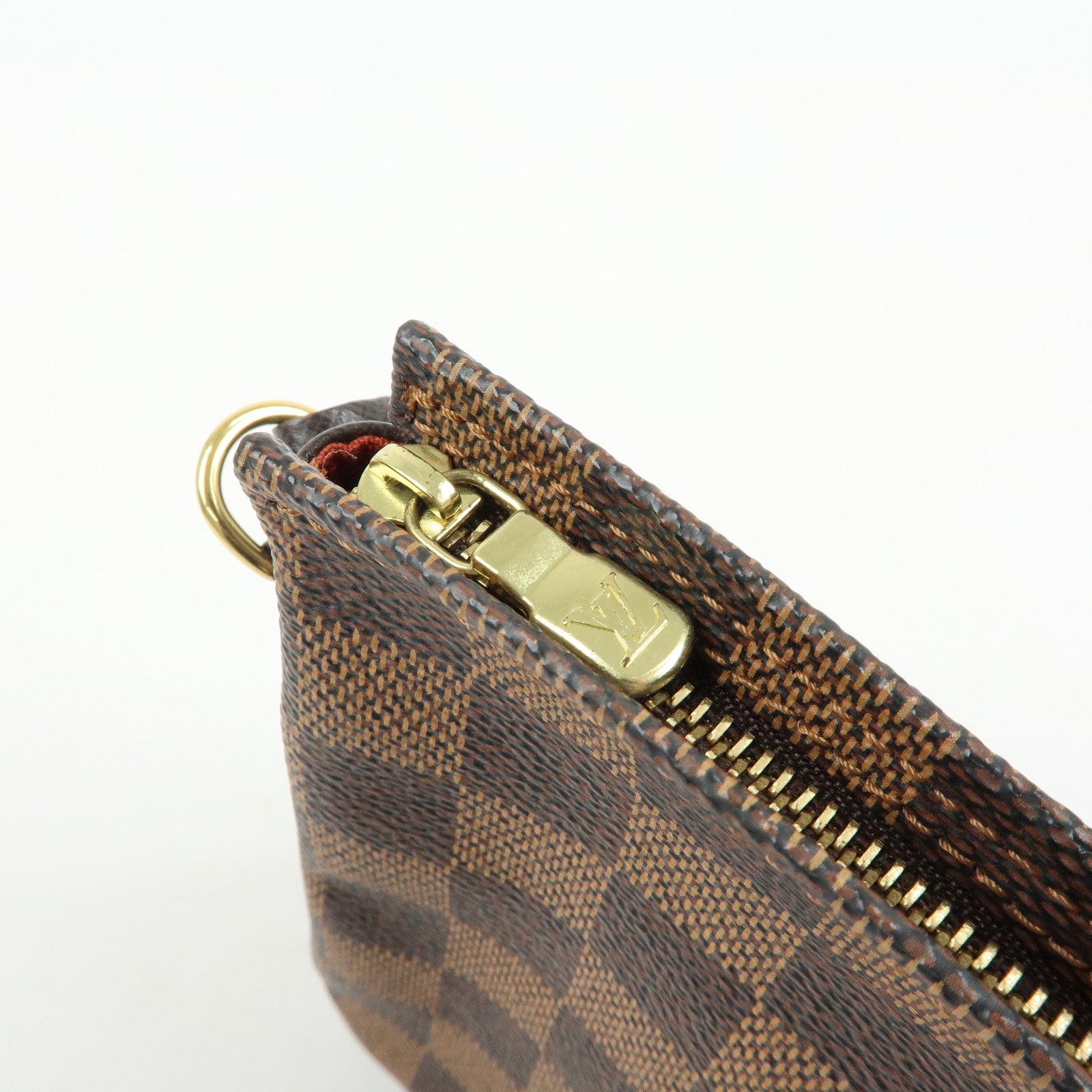 Louis Vuitton Damier Trousse Makeup Accessory Pouch Brown N51982