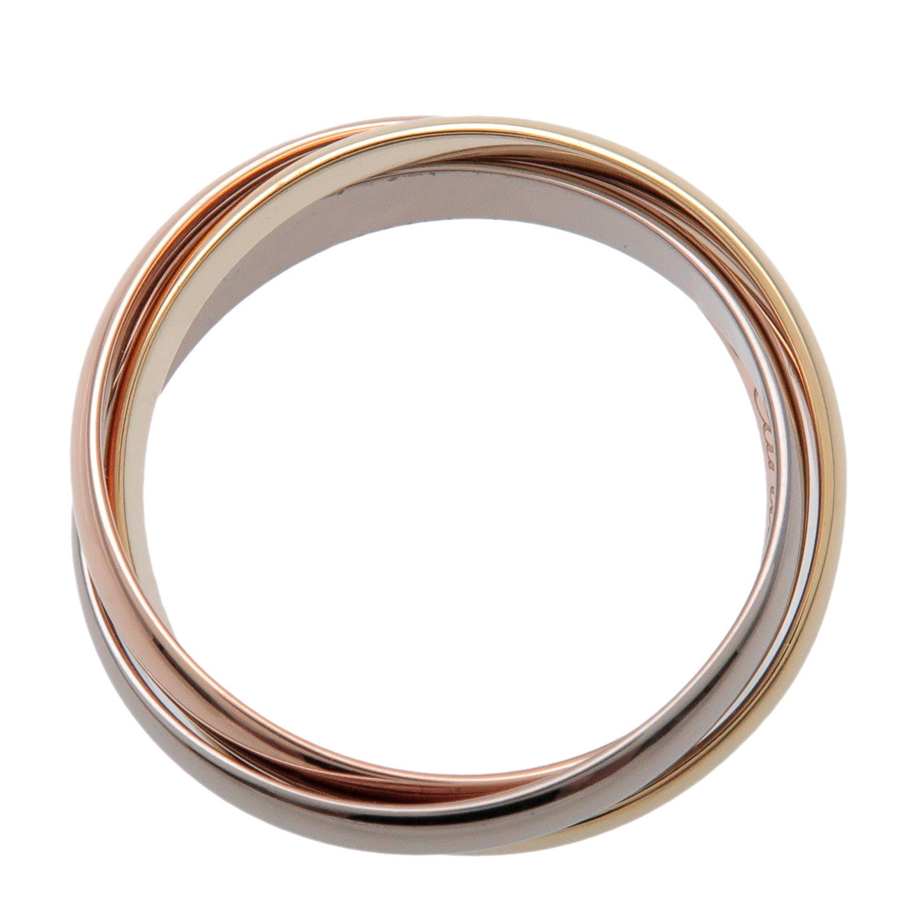 Cartier Cartier Trinity Ring SM K18 750YG/WG/PG #47 US4.5 EU47 HK9