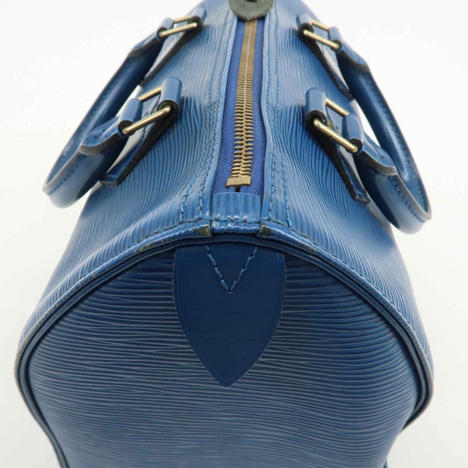 Louis Vuitton Epi Speedy 25 Hand Bag Boston Bag Toledo Blue M43015