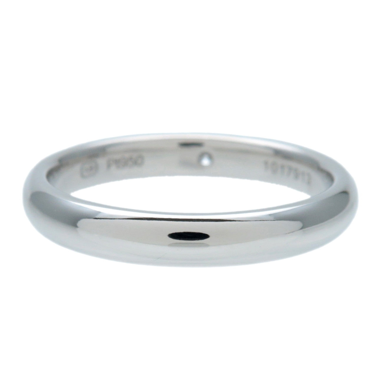 HARRY WINSTON Round Cut 1P Diamond Marriage Ring Platinum US6-6.5