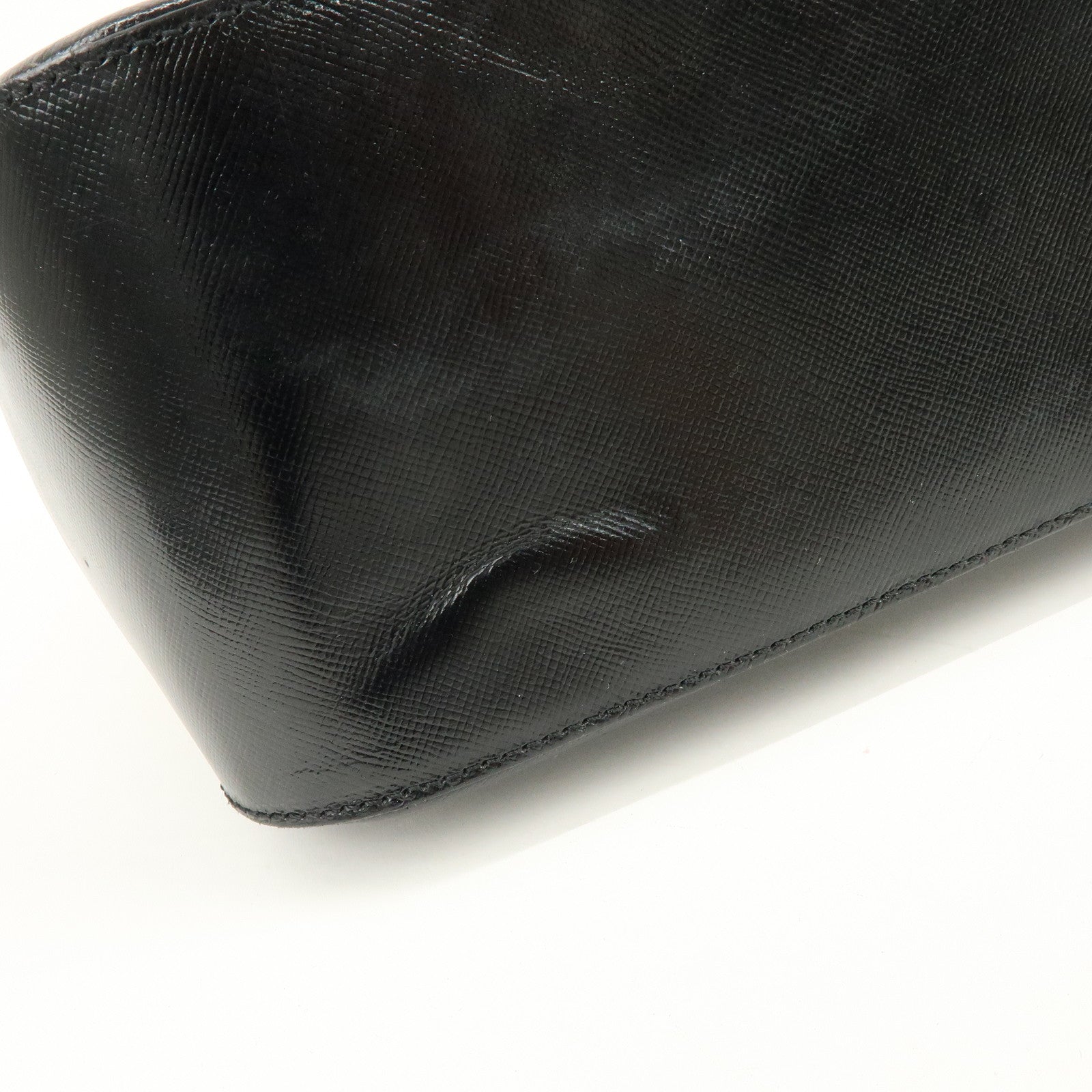 BURBERRY Canvas Leather Nova Plaid Tote Bag Hand Bag Brown Black