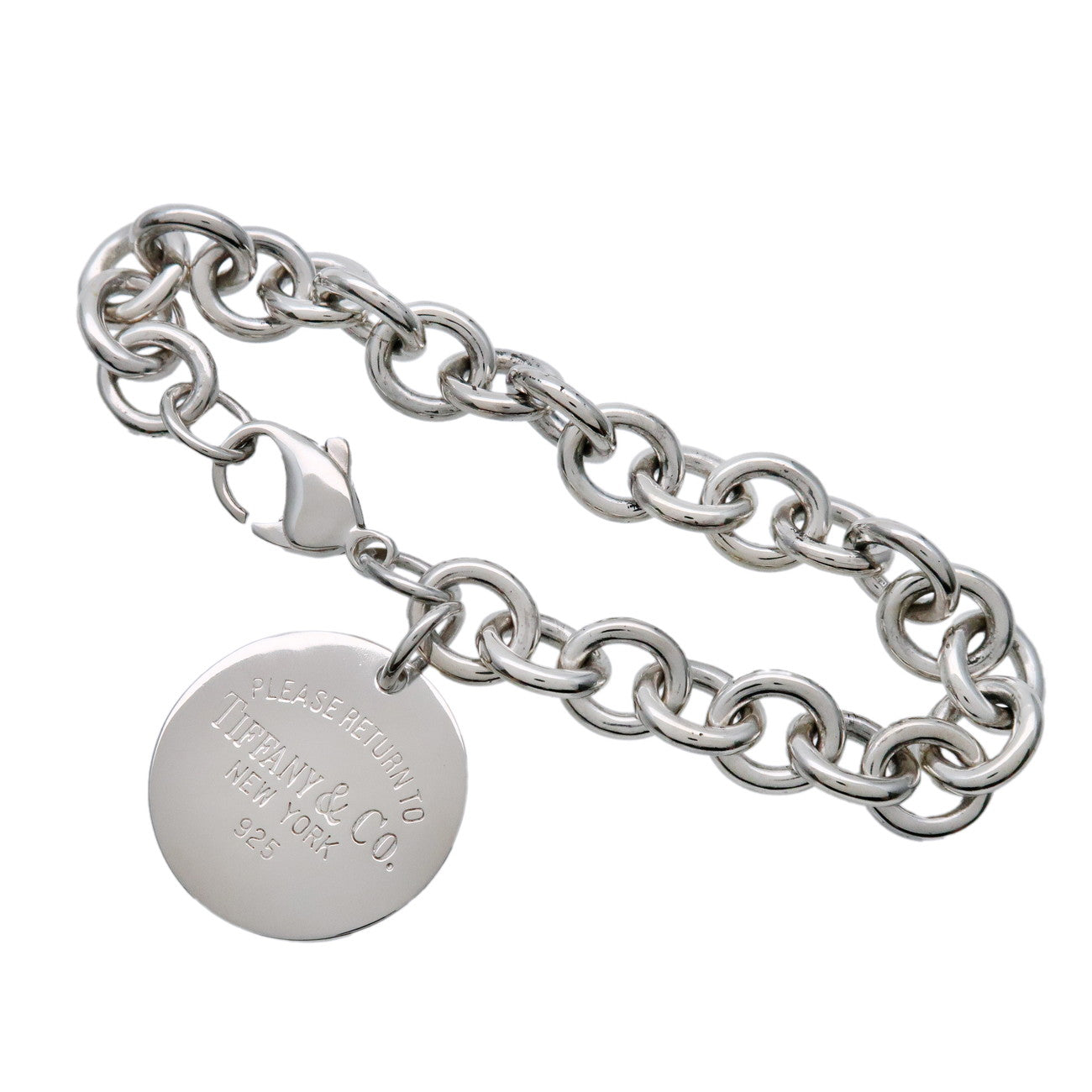 Tiffany & Co Return to Tiffany Round Tag Bracelet SV925 Silver