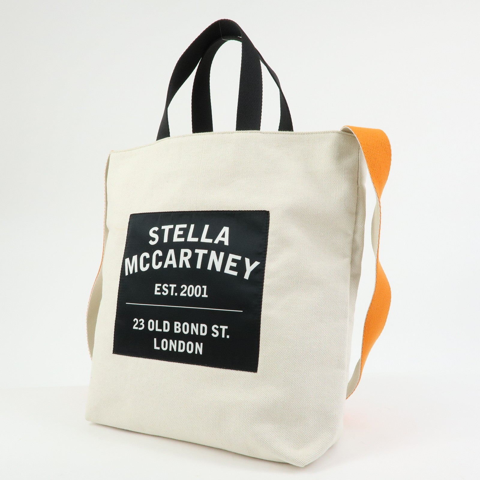 STELLA MCCARTNEY Canvas 2Way Bag Tote Bag Shoulder Bag Natural
