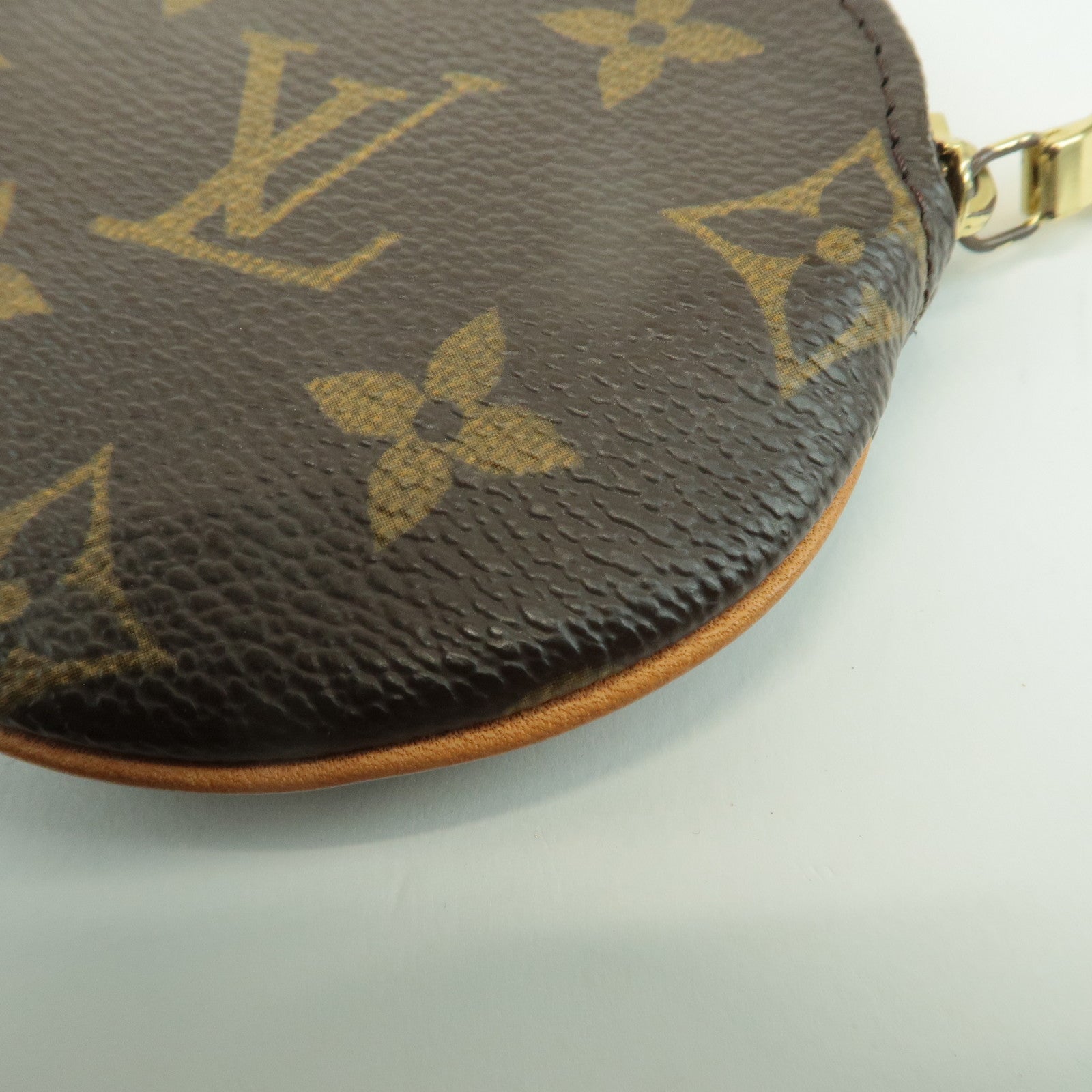Louis Vuitton Monogram Porte Monnaie Rond Coin Case M61926 Used