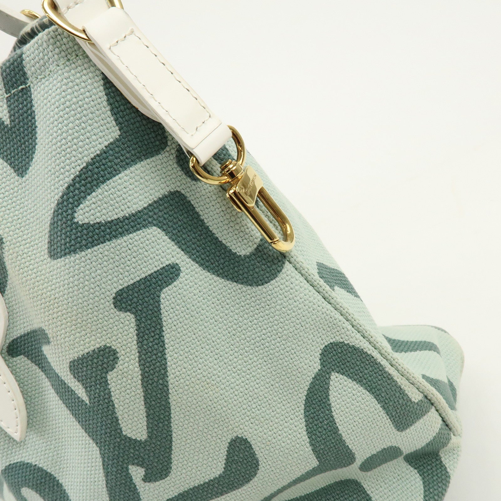 Louis Vuitton Cruise Line Tahitienne PM Canvas Tote Bag Mint M95678