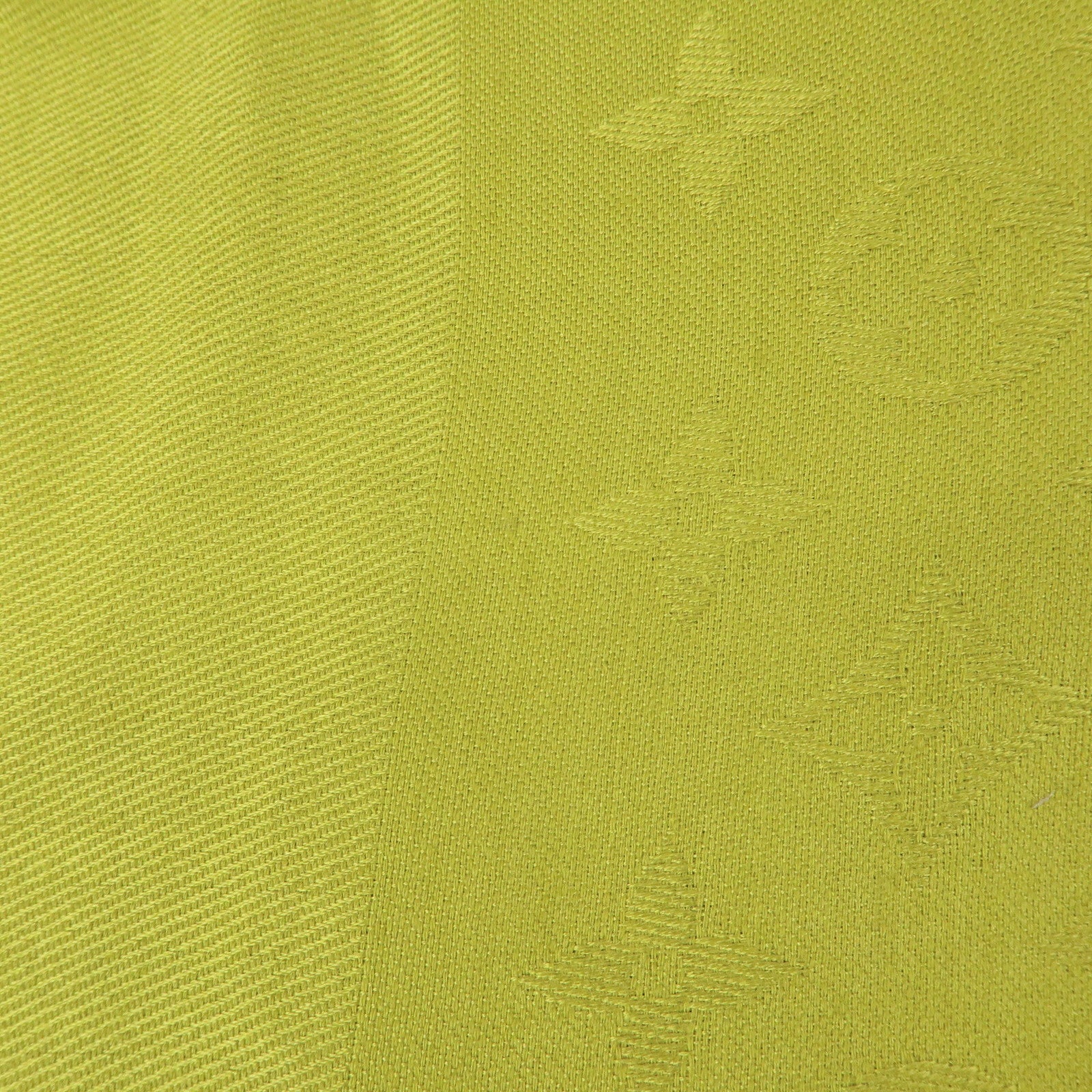 Louis Vuitton Monogrm Silk Wool Scarf Shawl Anis Green M71326