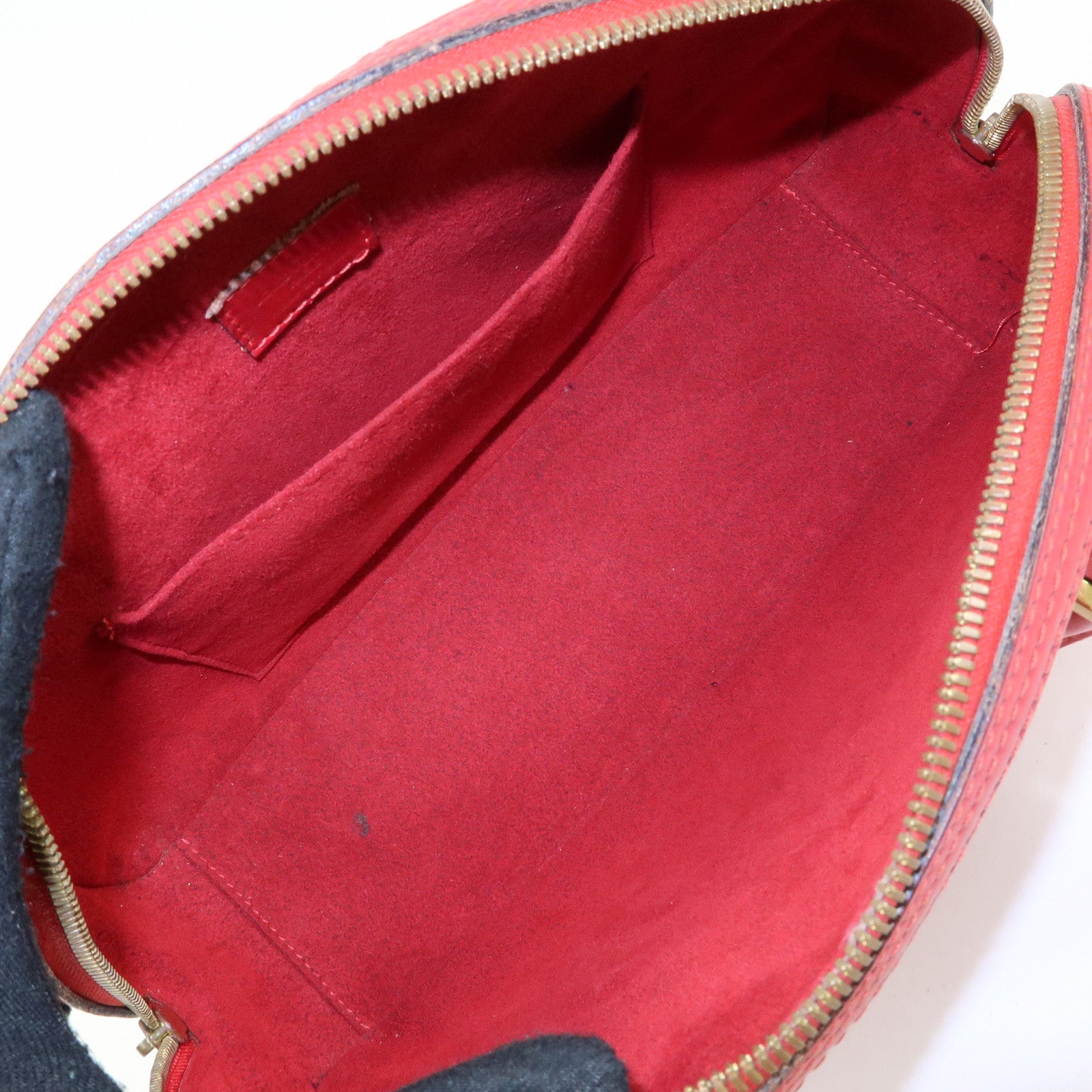 Louis Vuitton Epi Leather Jasmine Hand Bag Castilian Red M52087