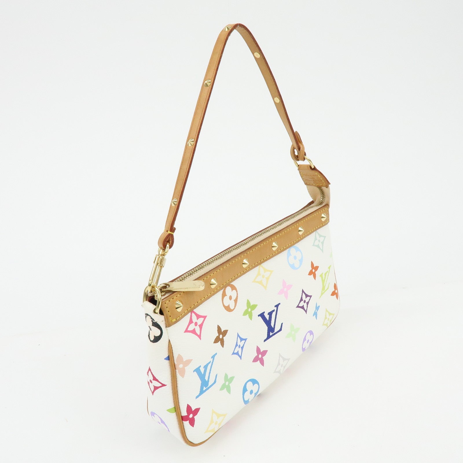 Louis Vuitton Monogram Multicolor Pochette Accessoires Blanc M92649