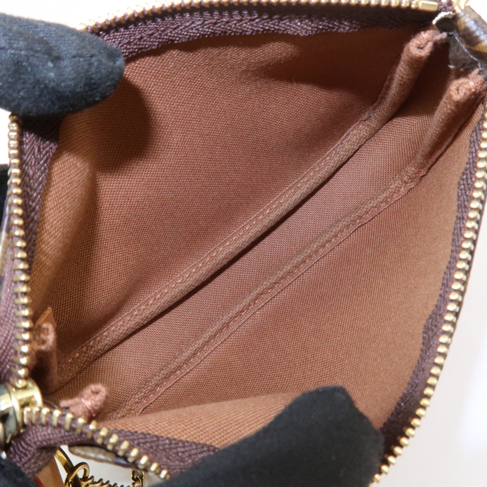 Louis Vuitton Monogram Mini Pochette Accessoires Hand Bag M58009