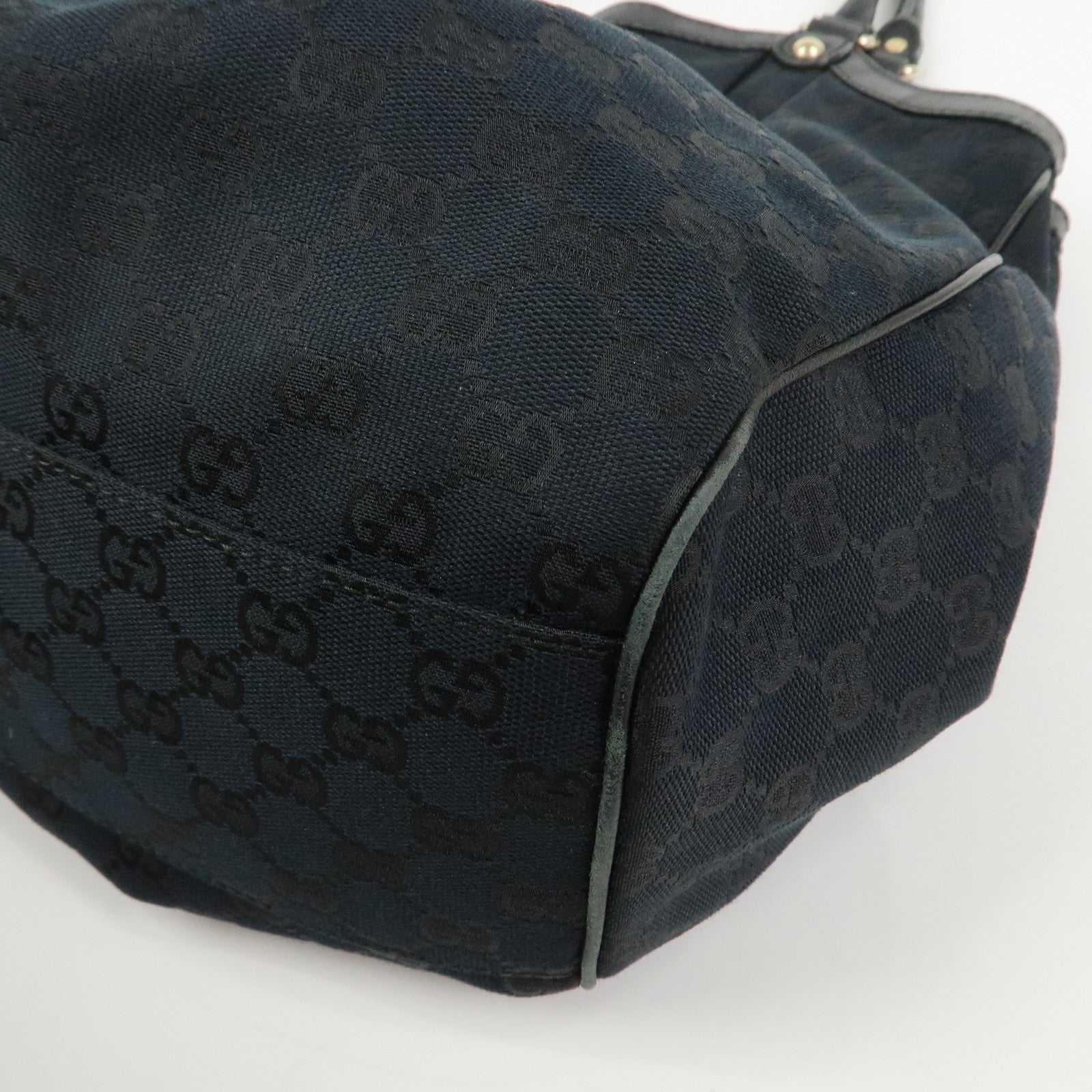 GUCCI Sukey Interlocking G GG Canvas Leather Shoulder Bag 211943