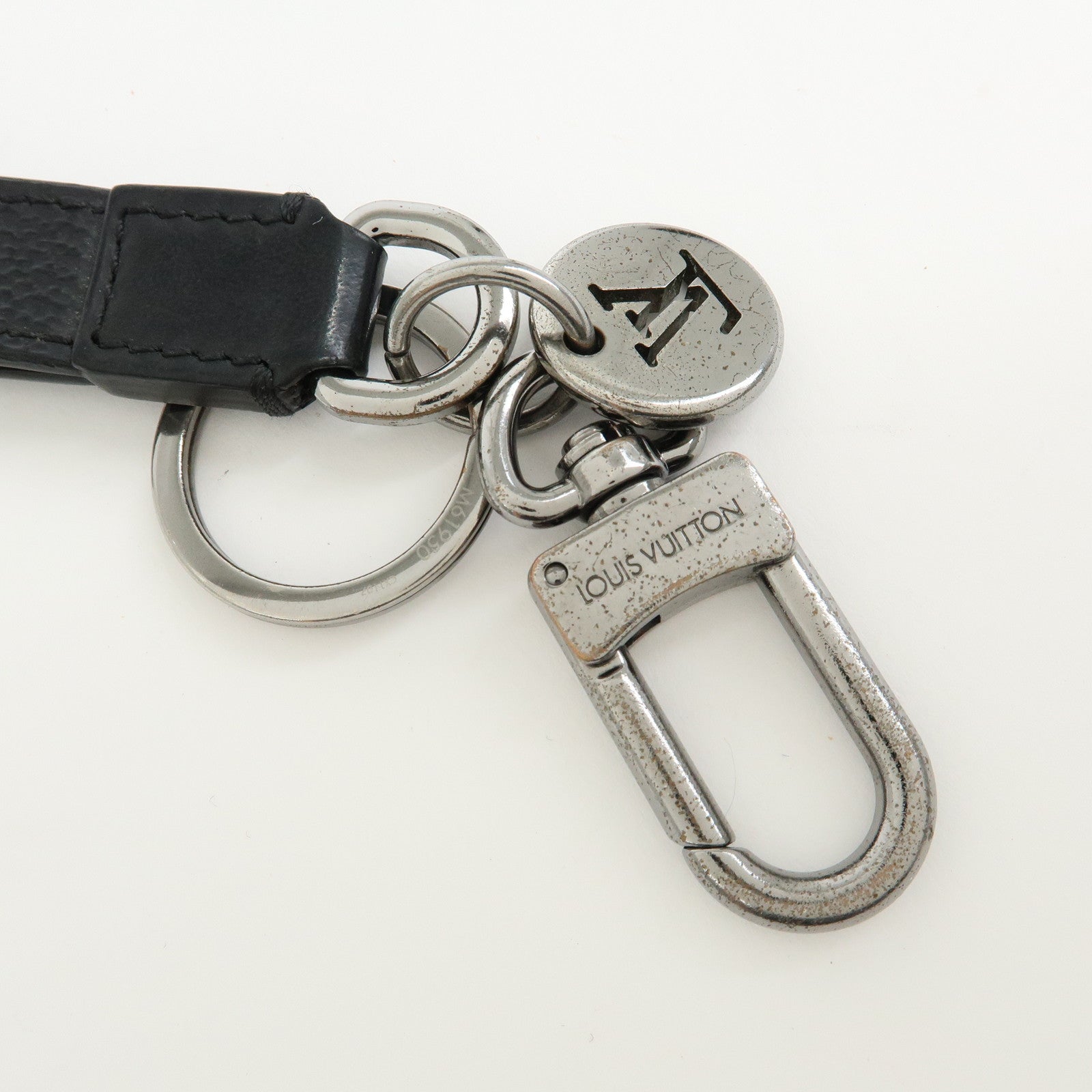 Louis Vuitton Monogram Eclipse Porte Cles Dragonne Key Chain M61950