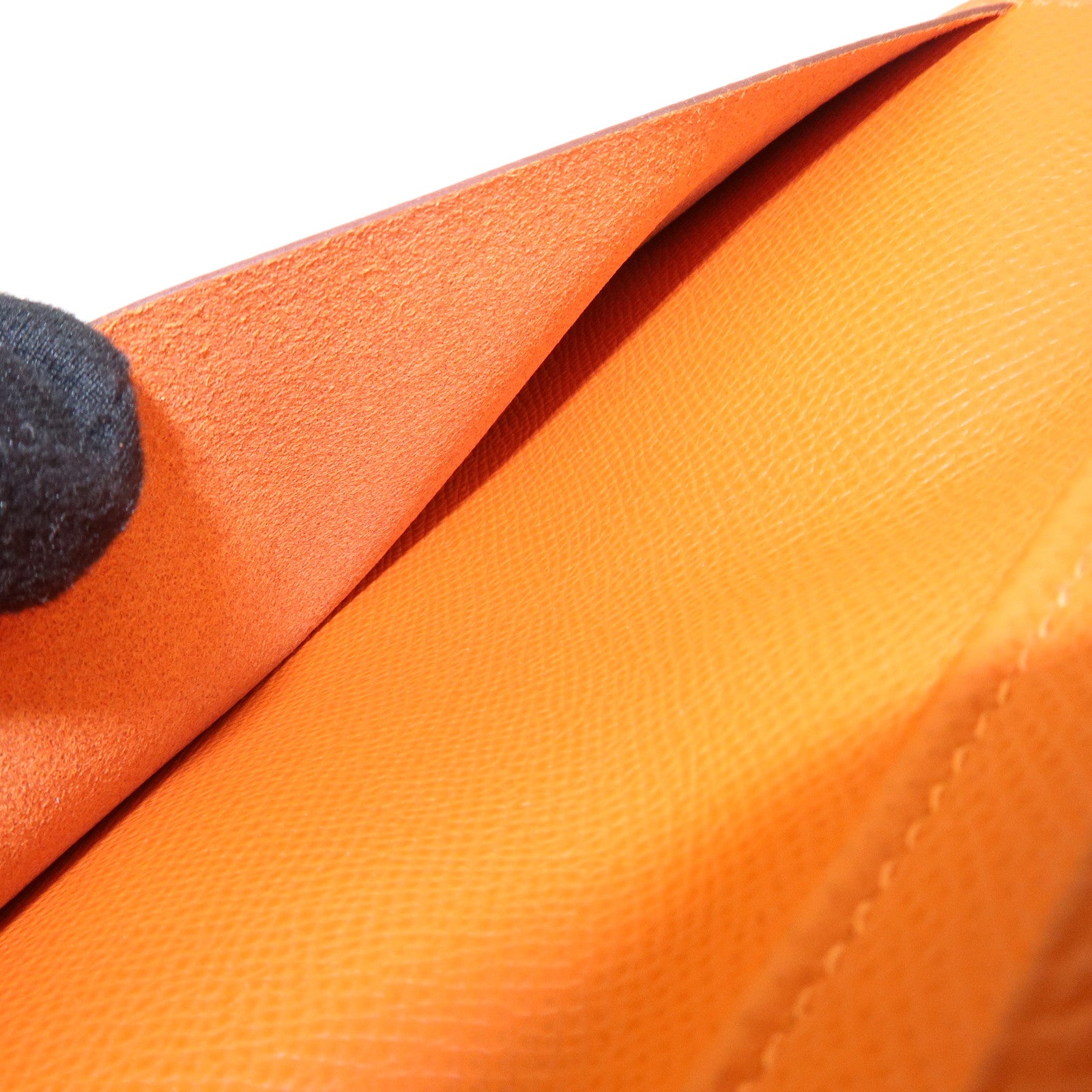 HERMES Epsom Leather Vision Agenda Plannder Cover □O Stamped Orange