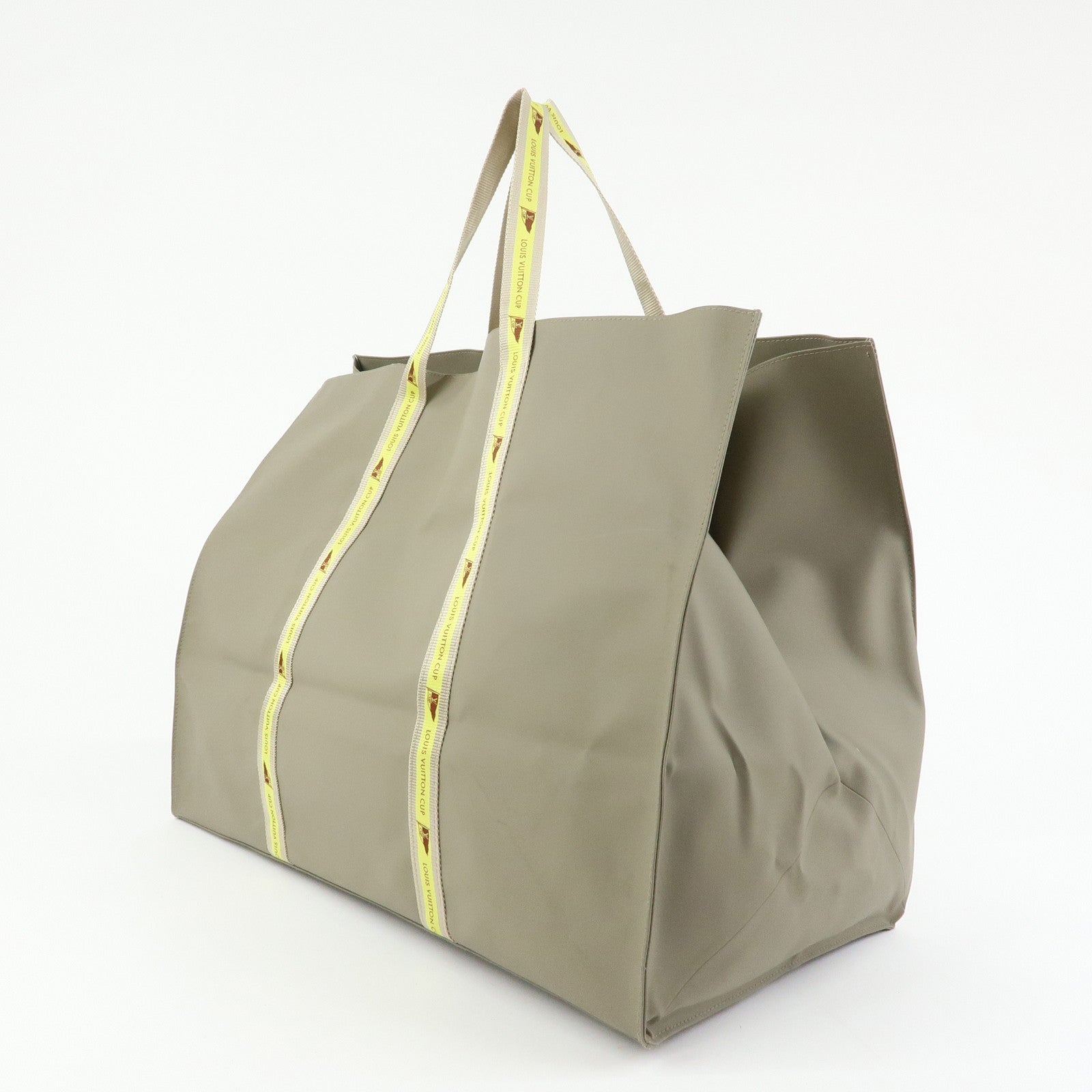 Louis Vuitton LV Cup 2003 Limited Nylon Canvas Tote Bag Gray D60181