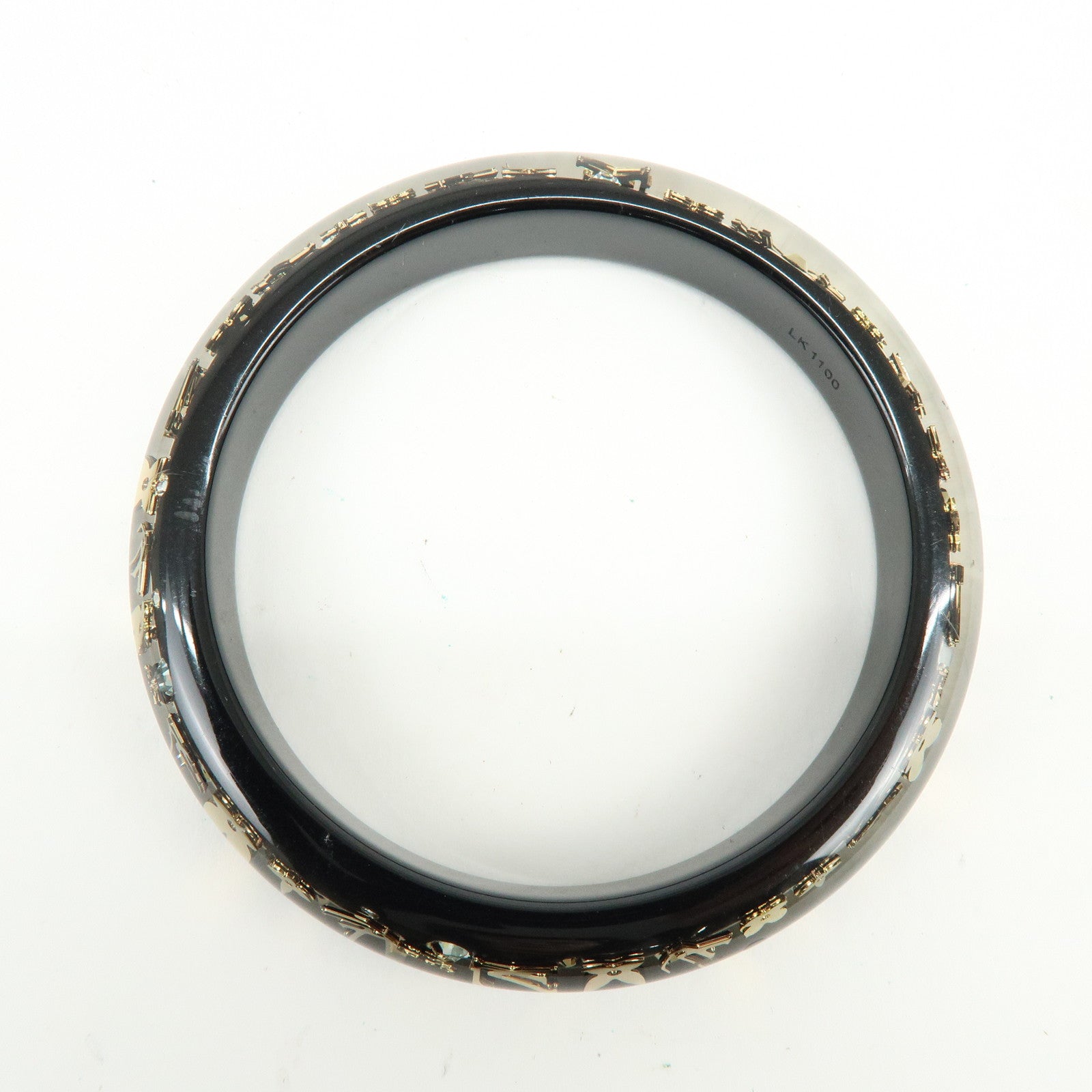 Louis Vuitton Bracelet Inclusion TPM Bangle Black Gold M65300