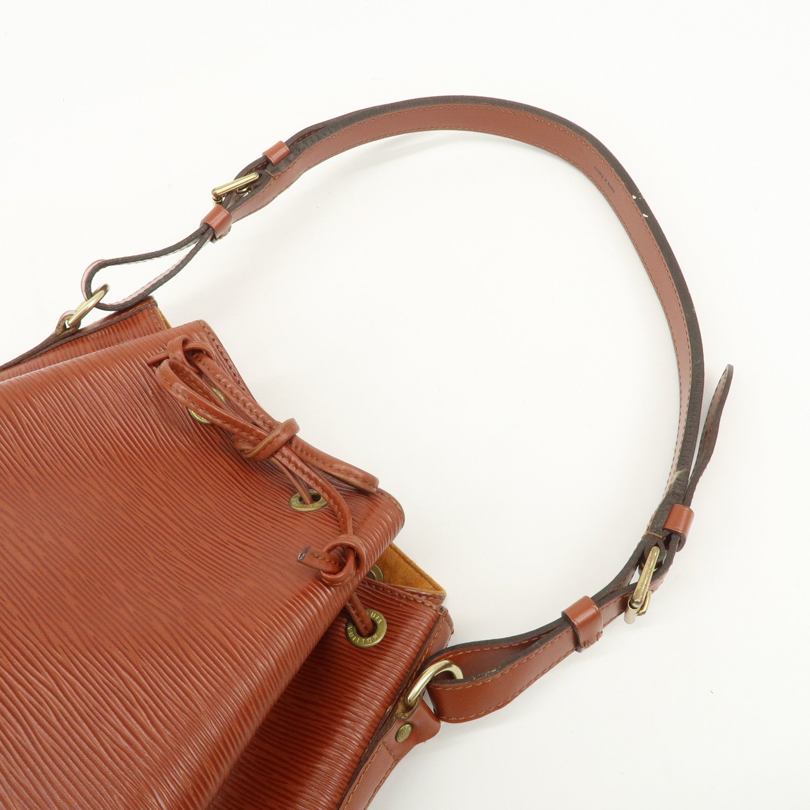 Louis Vuitton Epi Petit Noe Shoulder Bag Kenya Brown M44103