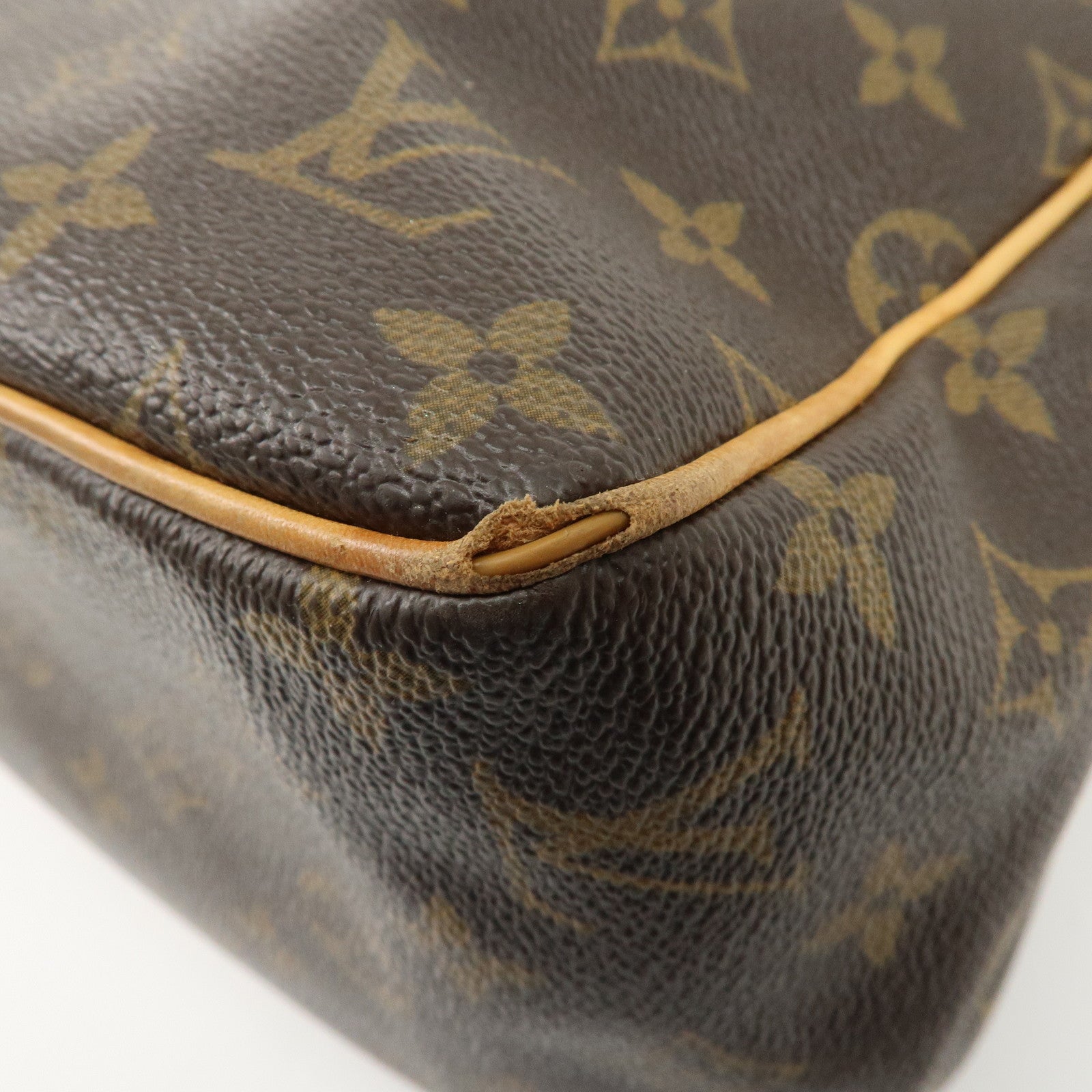 Louis Vuitton Monogram Batignolles Vertical Tote Bag Brown M51153 Used