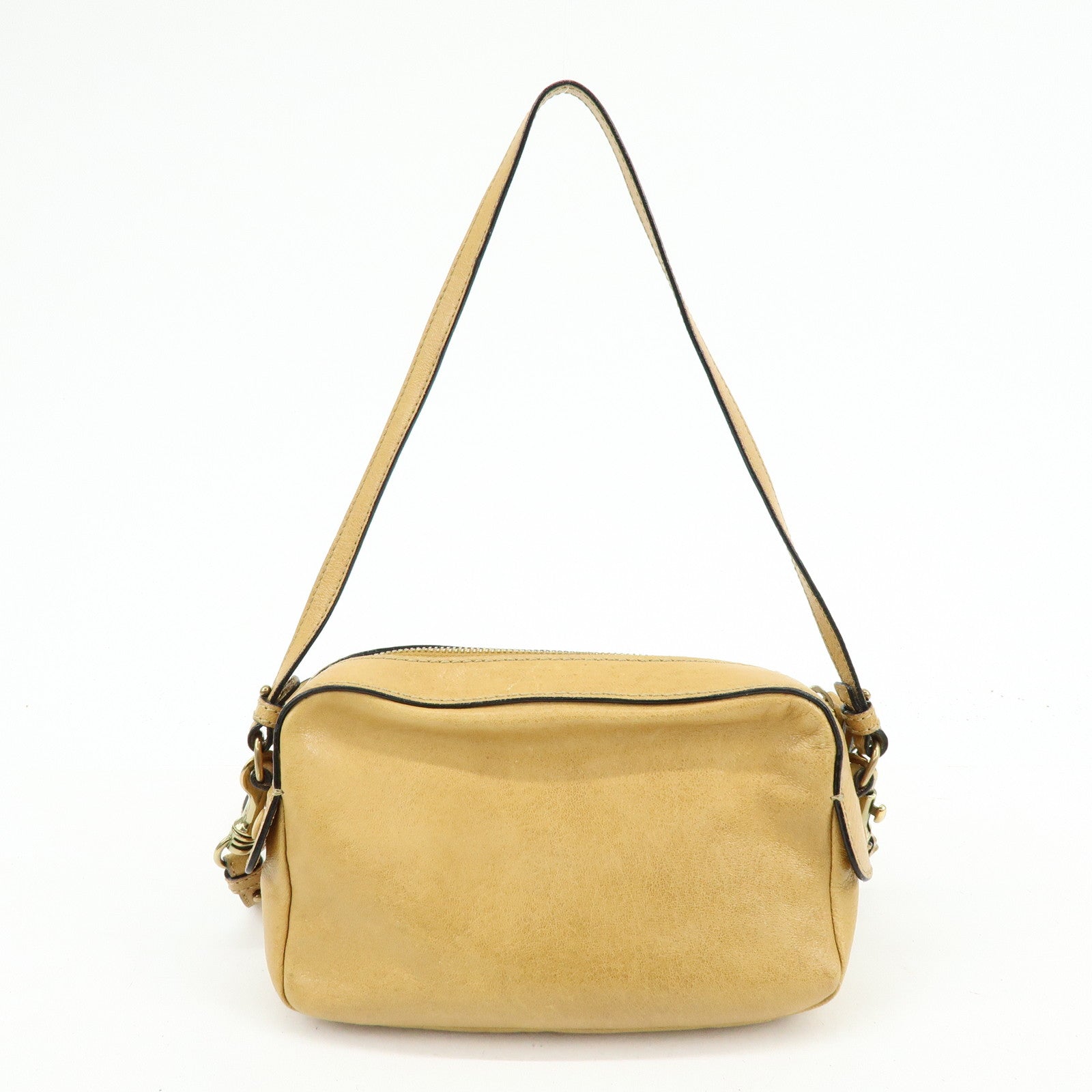 Chloe Shadow Leather 2Way Bag Shoulder Bag Light Brown