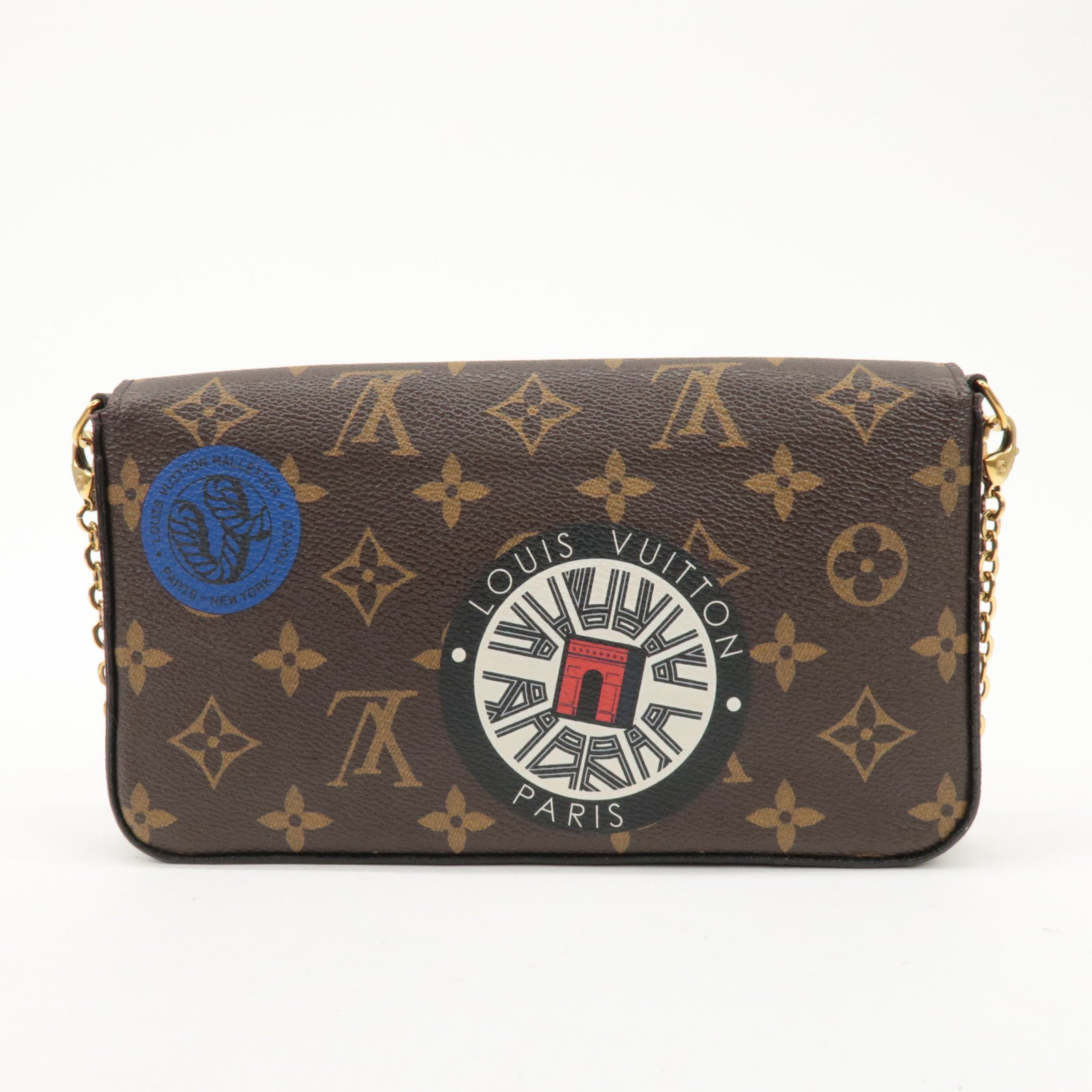 Louis Vuitton Monogram Pochette Felicie My World Tour Brown M62145 Used