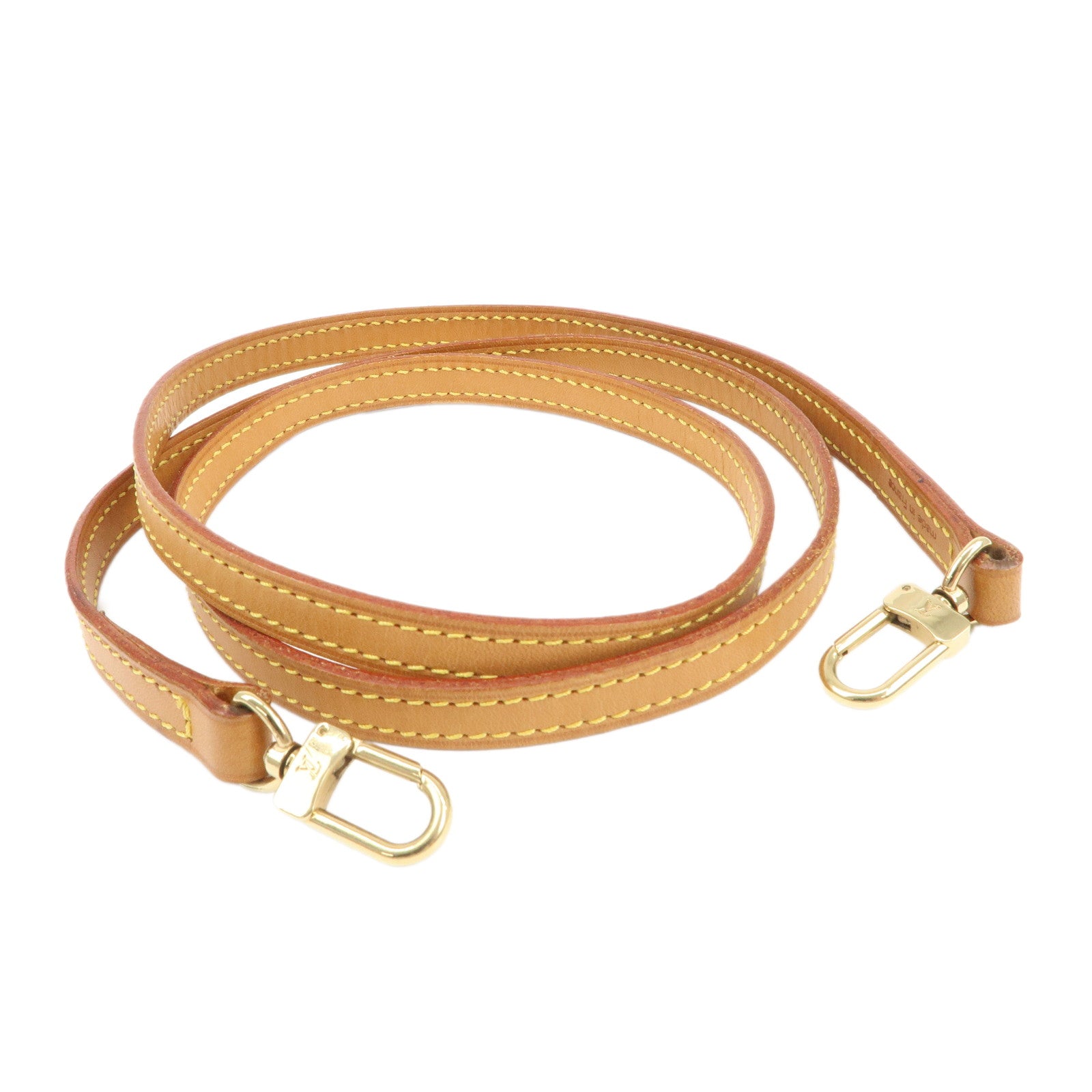 Louis Vuitton Nume Leather Shoulder Strap 120cm Natural J00145 Used