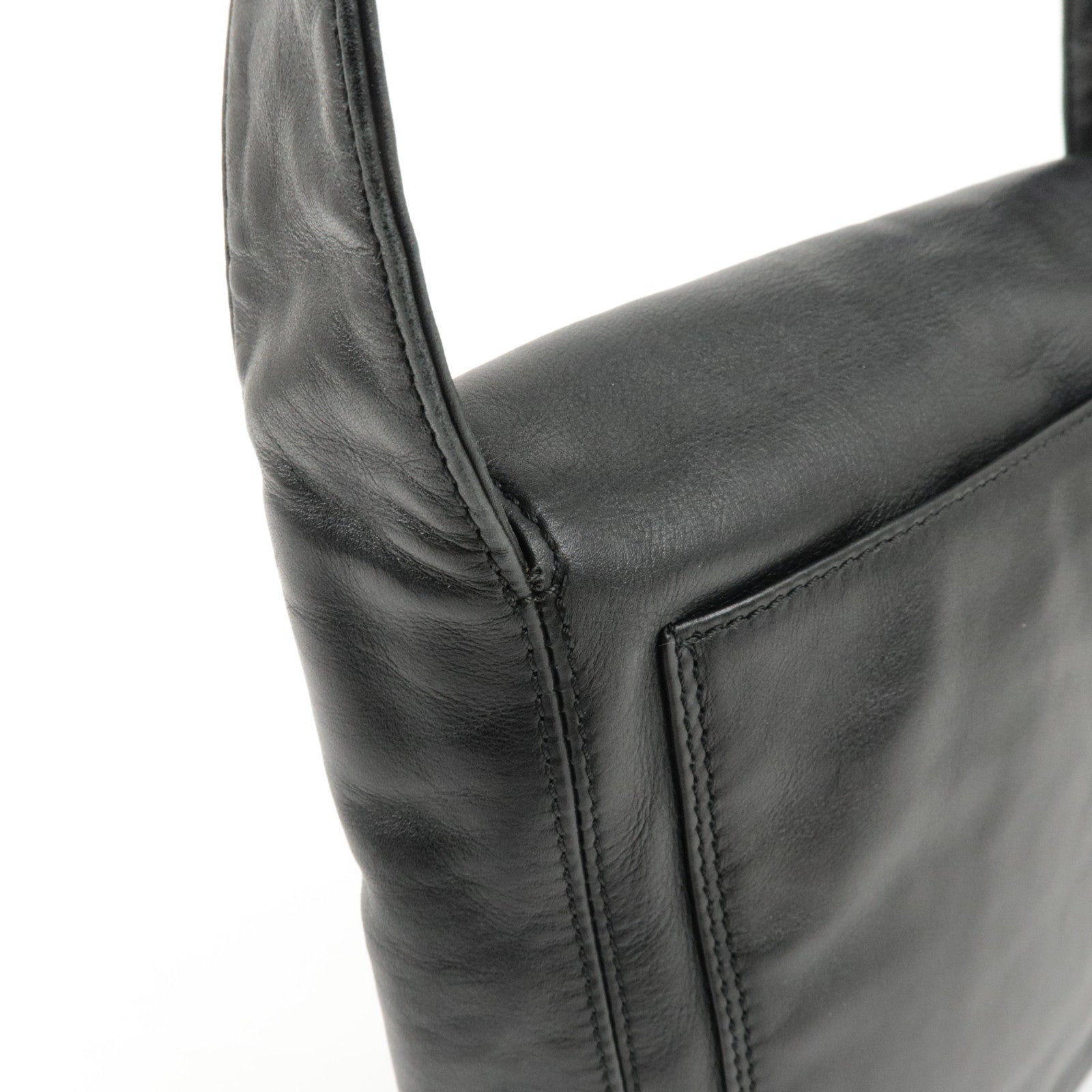CHANEL COCO Mark Lamb Skin Shoulder Bag Crossbody Bag Used