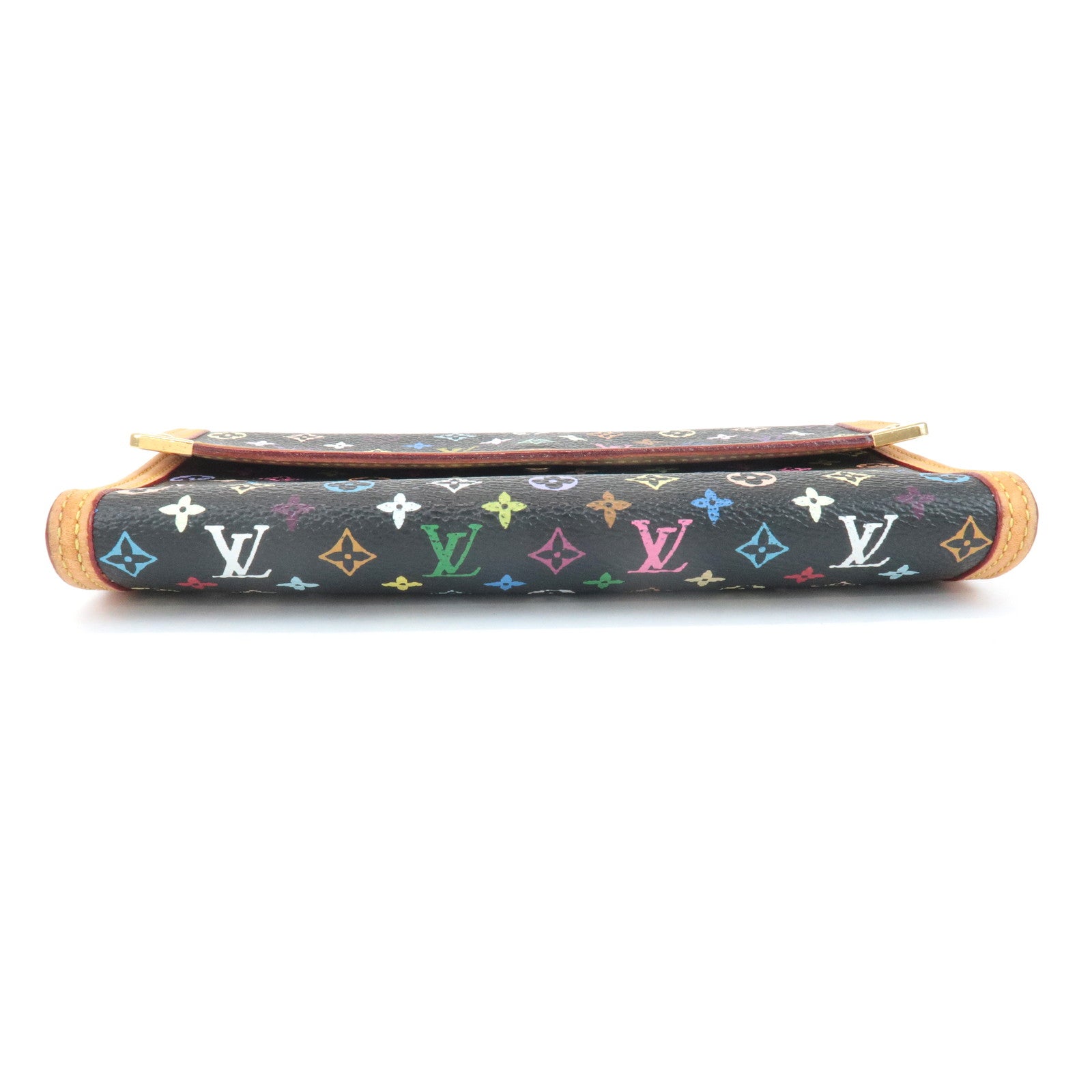 Louis Vuitton Monogram Multicolor Porte Trezor International Wallet M92658 Used