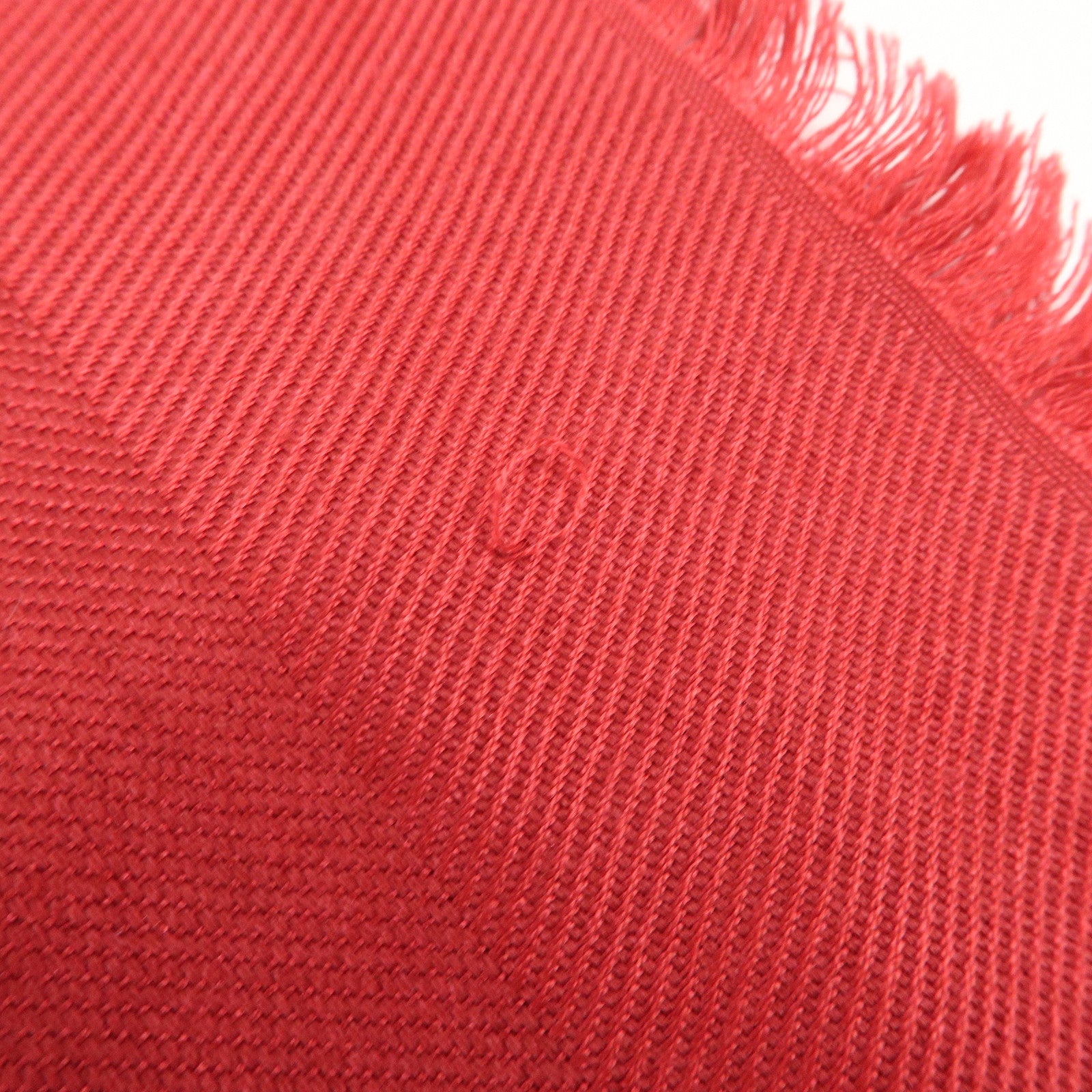 Louis Vuitton Monogram Silk Wool Large Scarf Shawl Red M72237