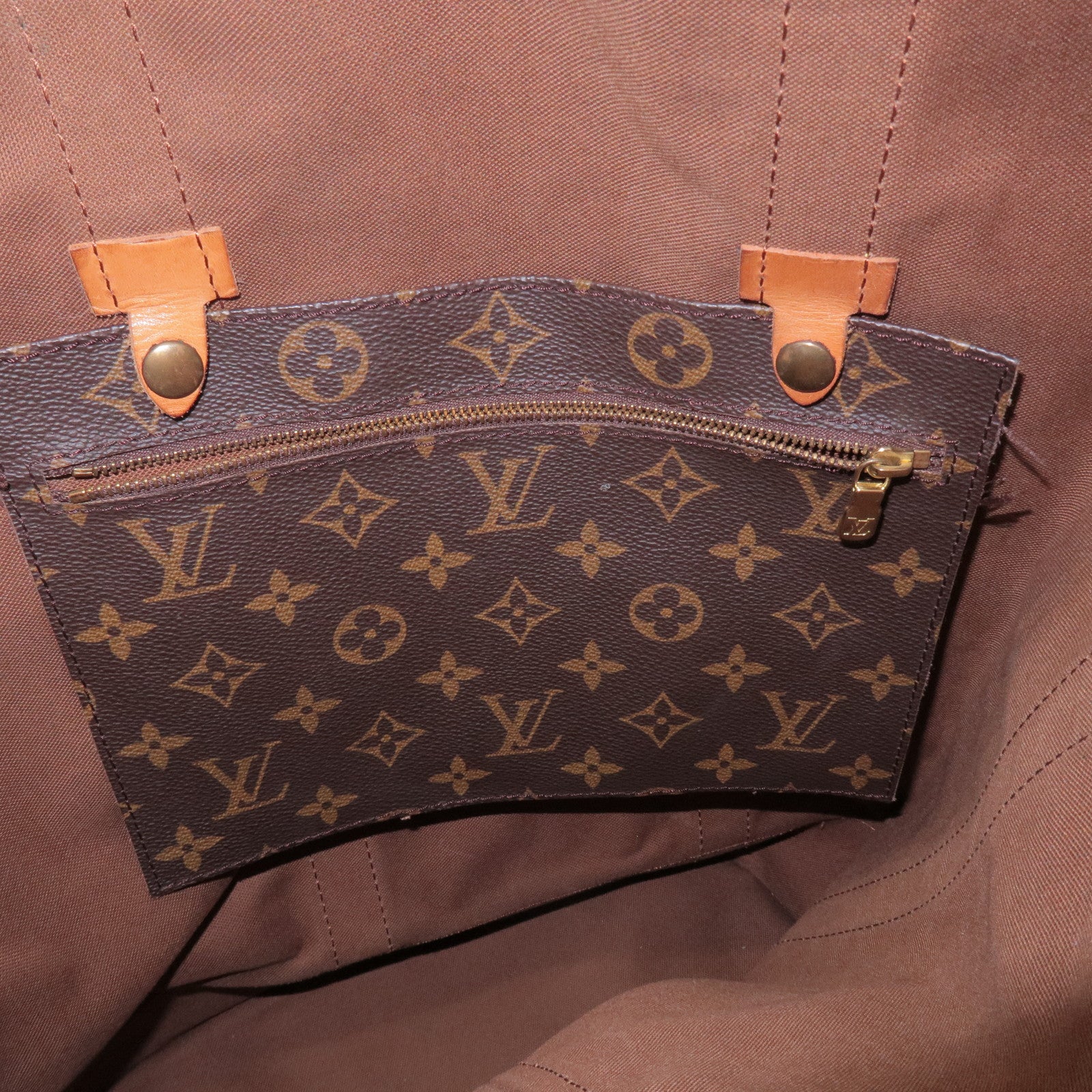 Louis Vuitton Monogram Randonnee GM Shoulder Bag Brown M42244