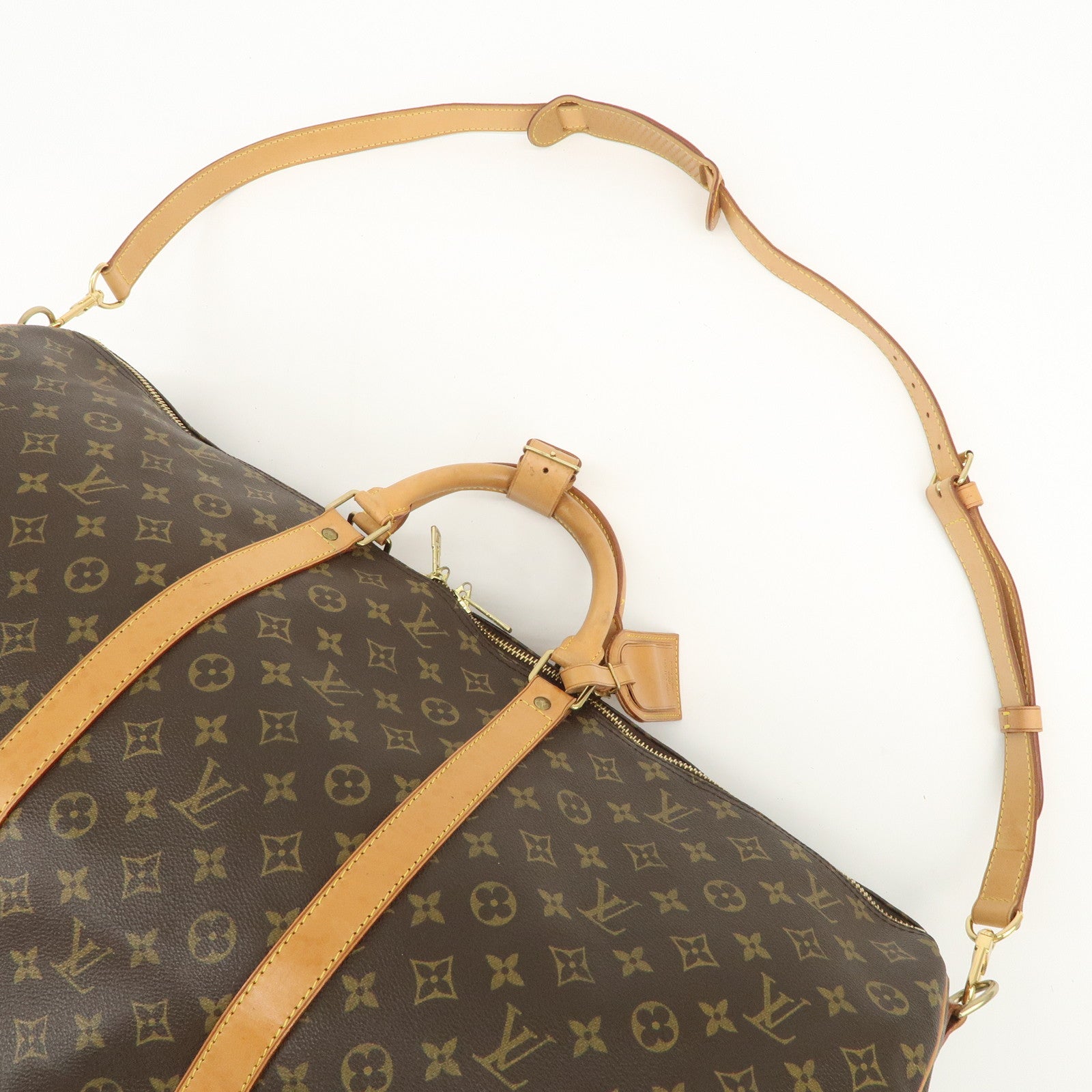 Louis Vuitton Monogram Keep All Bandouliere 60 Boston Bag M41412