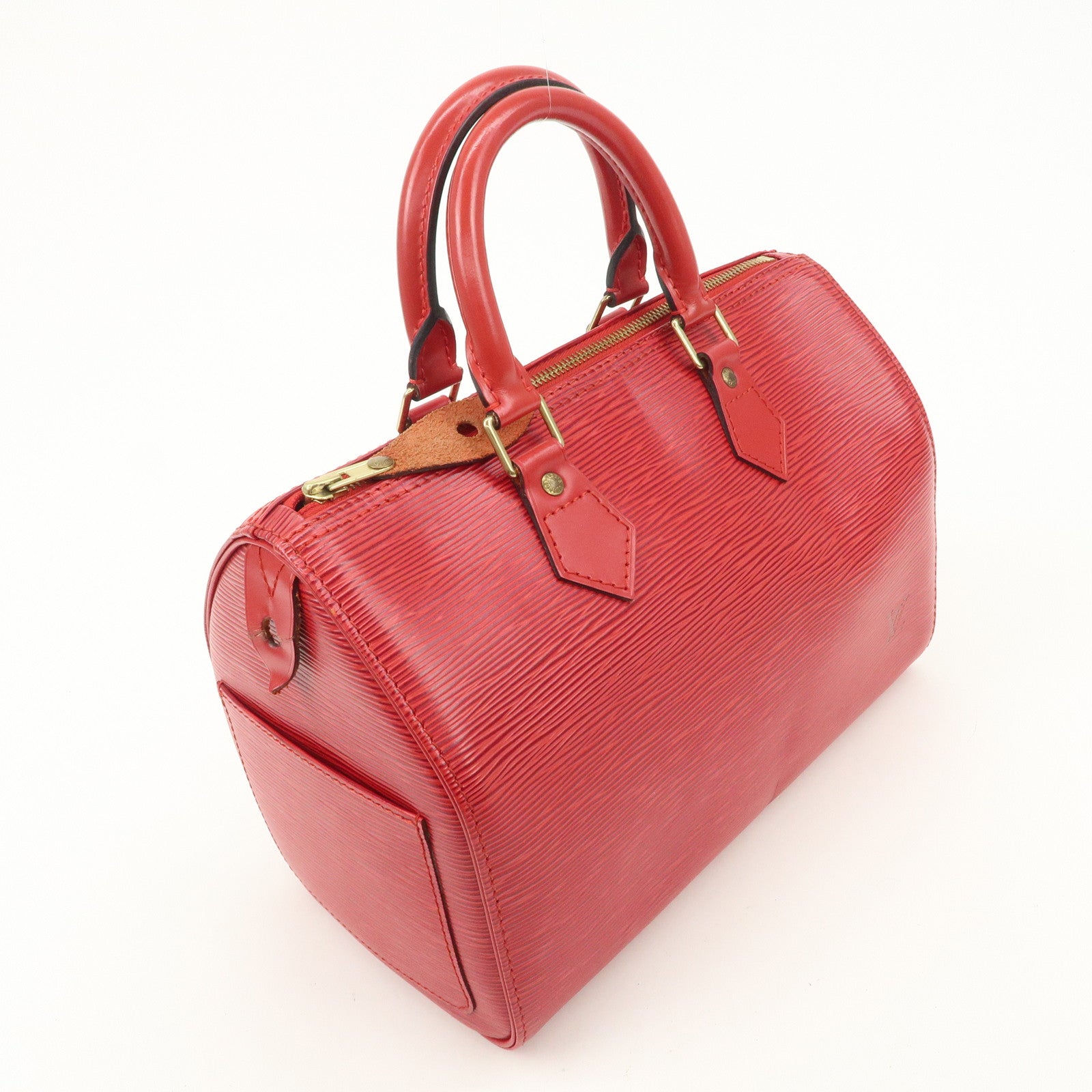 Louis Vuitton Epi Speedy 25 Hand Bag Castilian Red M43017
