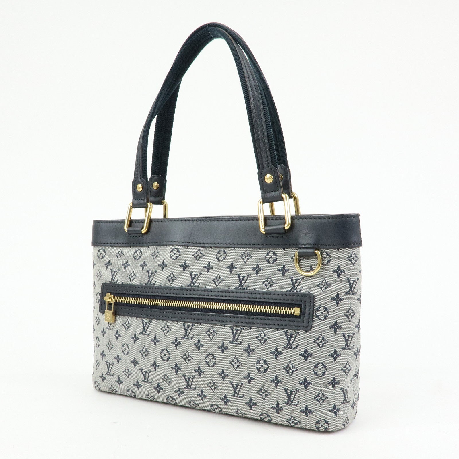 Louis Vuitton Monogram Mini Lin Lucille PM Hand Bag Blue M92676