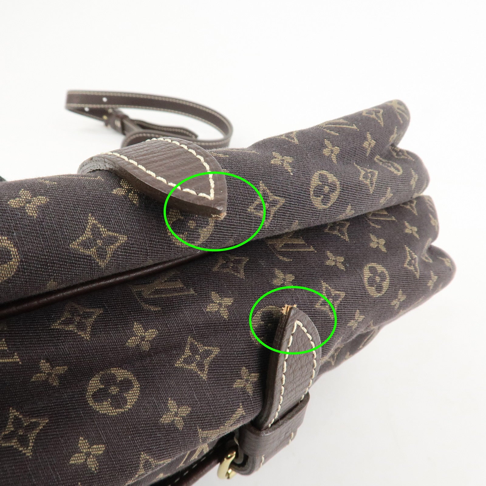 Louis Vuitton Monogram Mini Lin Saumur 30 Shoulder Bag Brown M95227